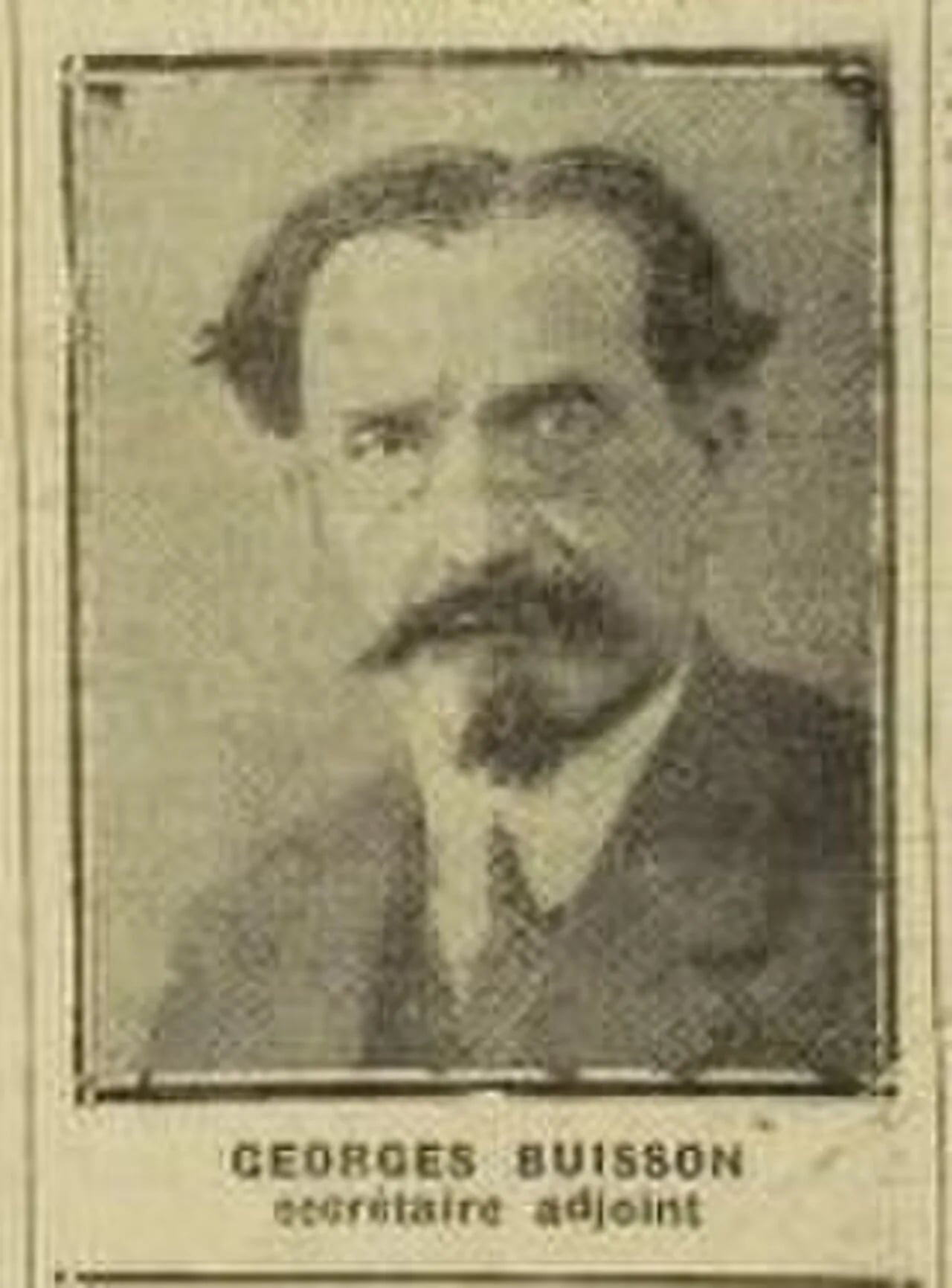 Portrait of Georges Buisson (1878–1946) – memorial page