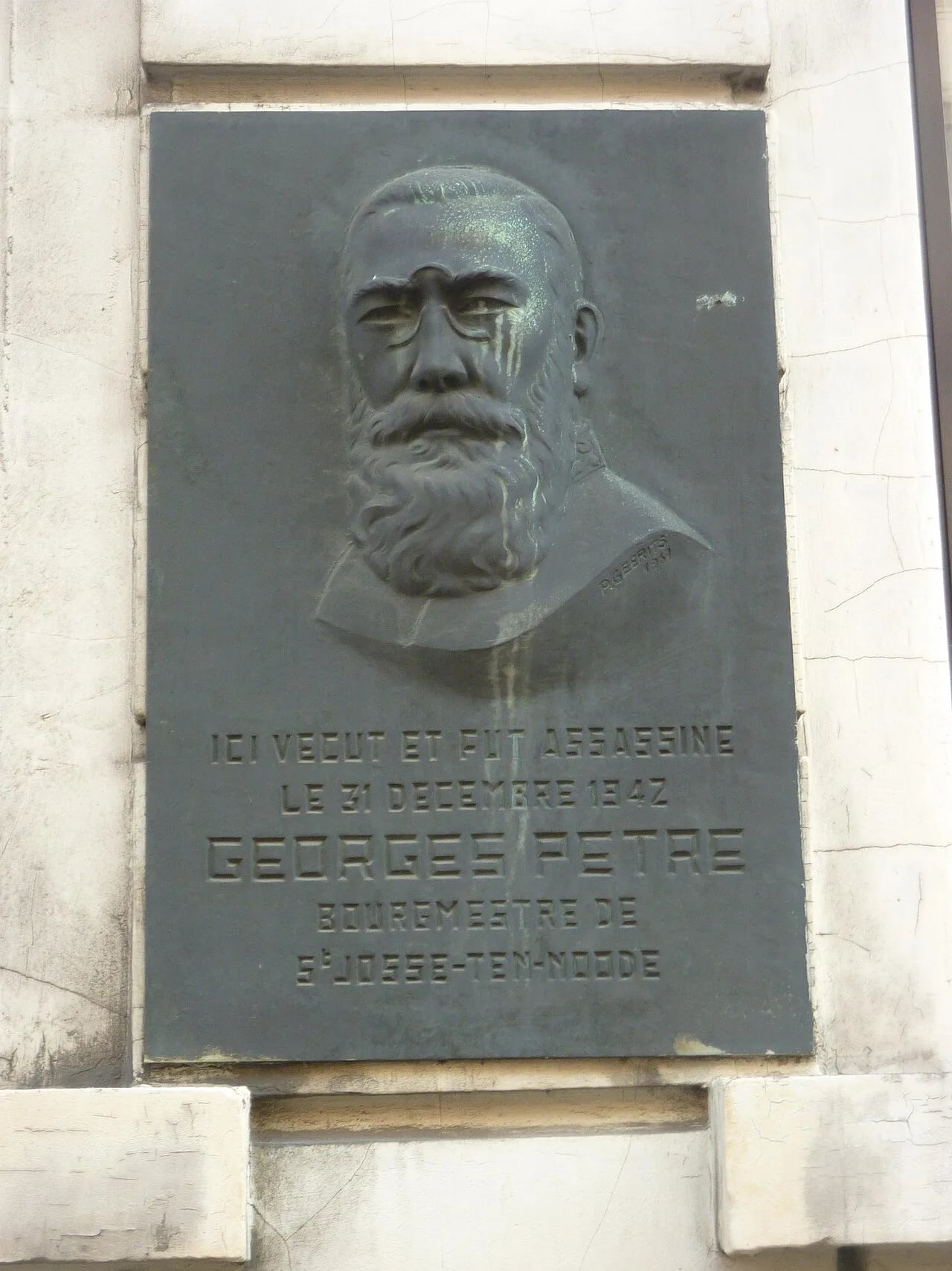 Porträt von Georges Pètre (1874–1942) – Gedenkseite