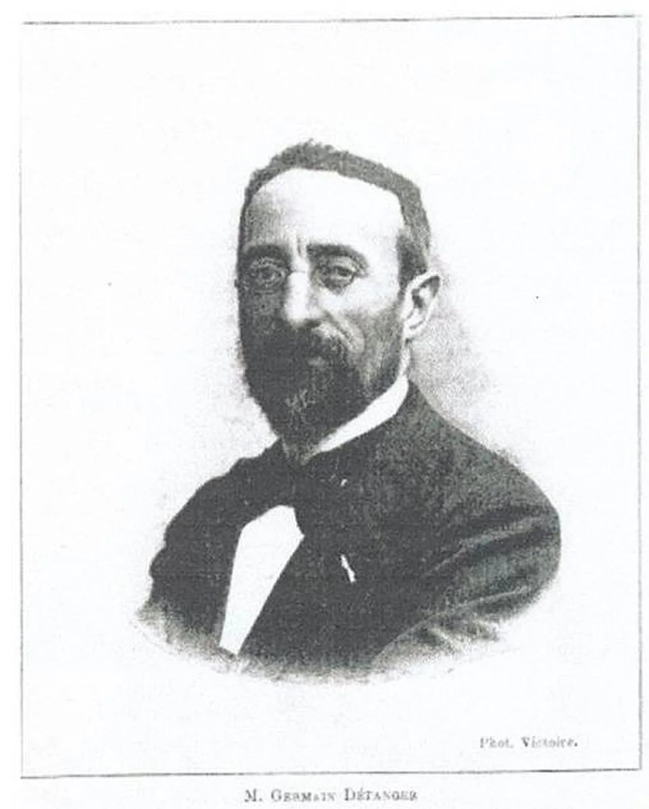 Porträt von Germain Detanger (1846–1902) – Gedenkseite