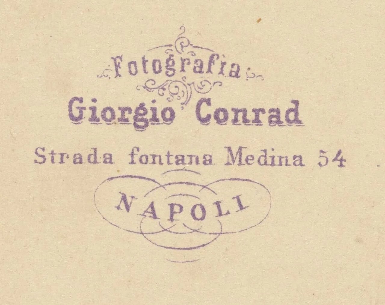 Porträt von Giorgio Conrad (1827–1889) – Gedenkseite