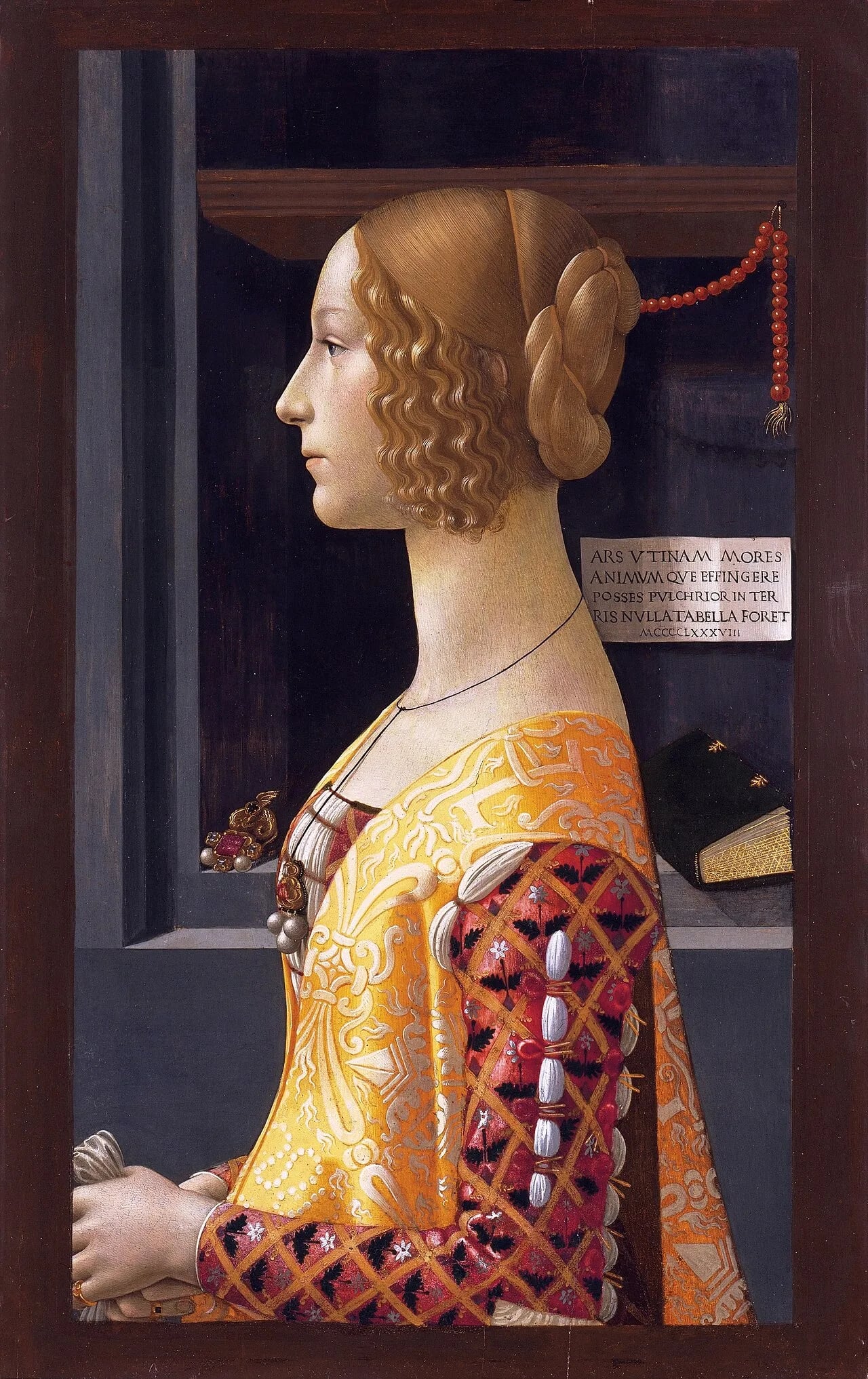 Porträt von Giovanna degli Albizzi (1468–1488) – Gedenkseite