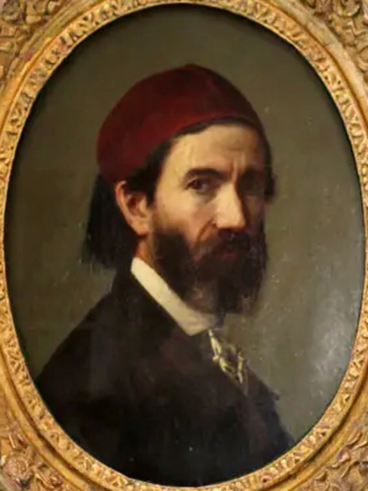 Porträt von Giuseppe Mancinelli (1813–1875) – Gedenkseite