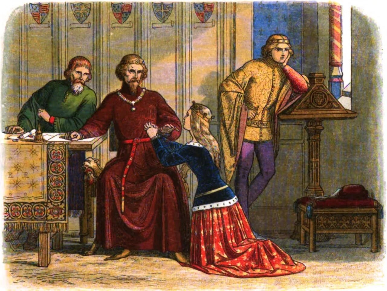 Porträt von Simon de Burley (1330–1388) – Gedenkseite