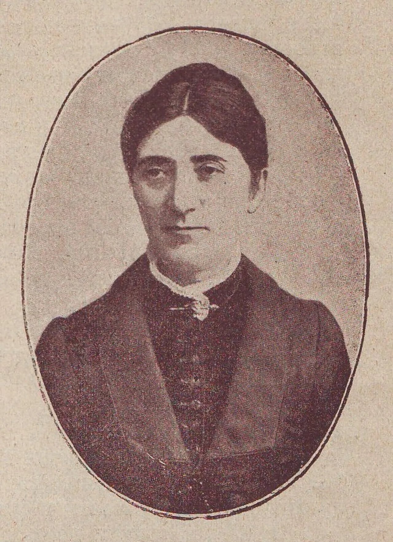 Porträt von Persida Pinterović (1844–1895) – Gedenkseite