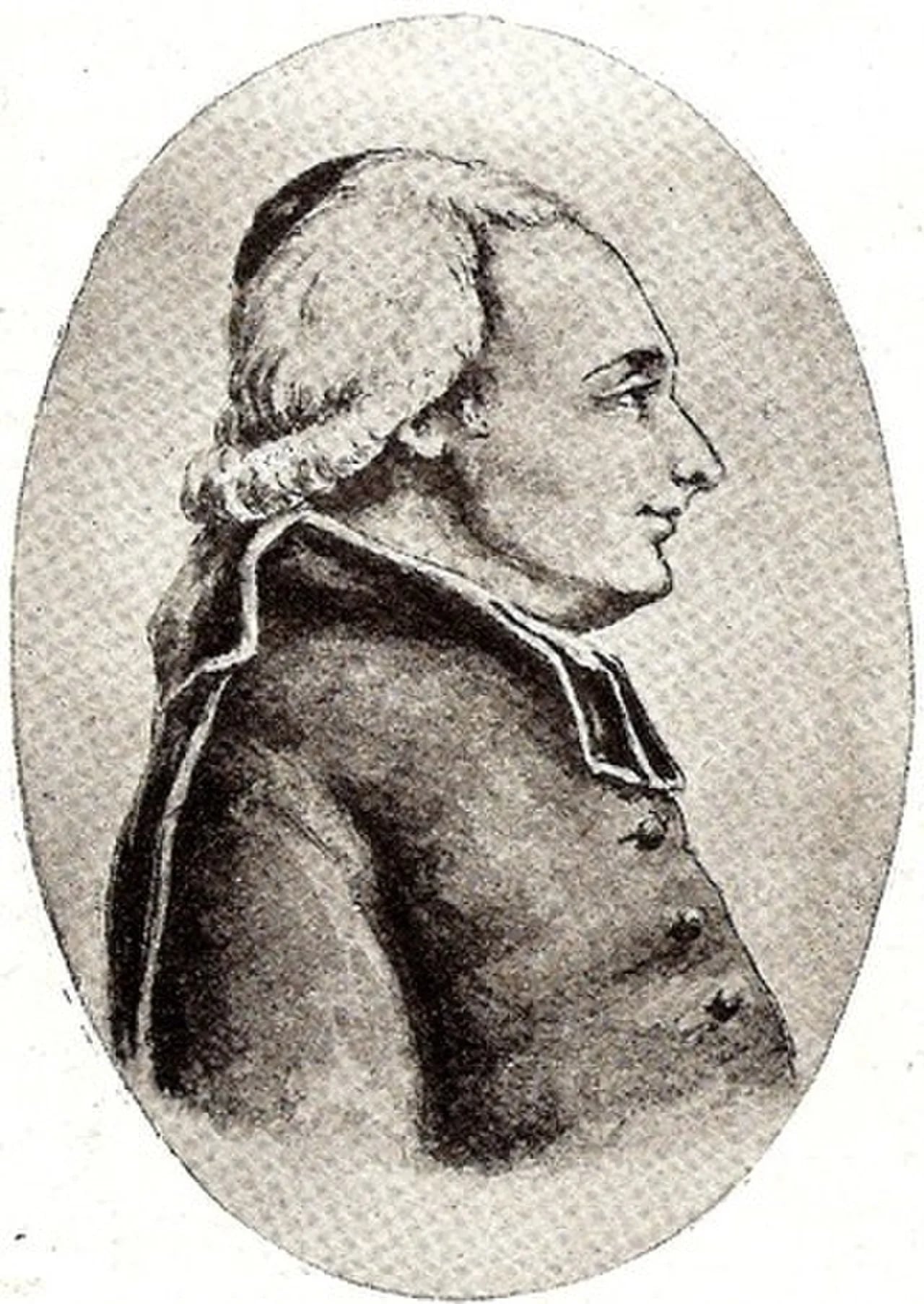Porträt von Guillaume-Antoine Delfaud (1733–1792) – Gedenkseite