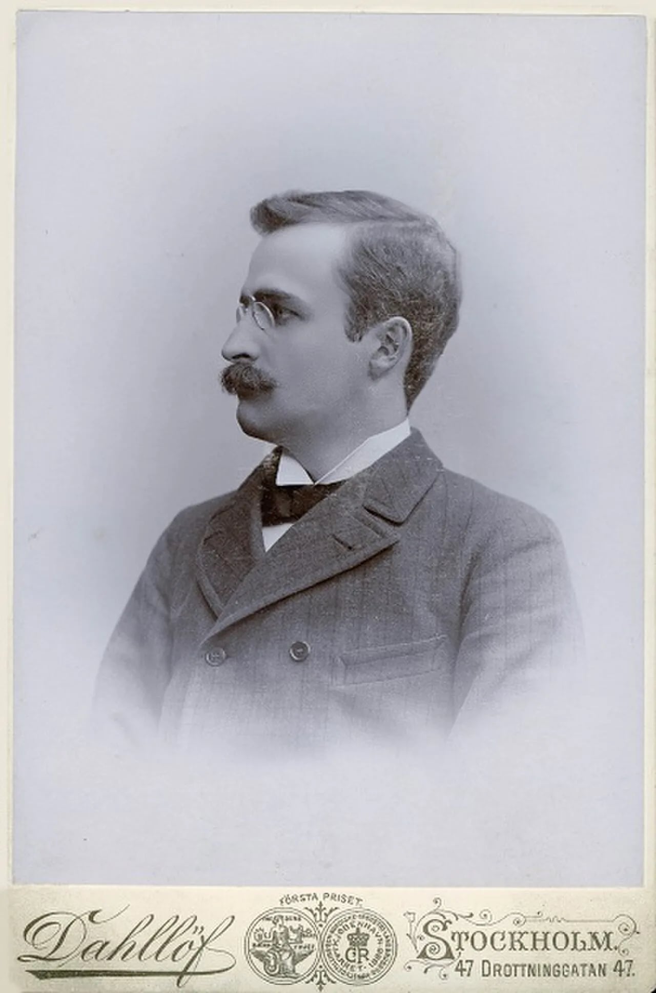 Porträt von Gustaf Nordenskiöld (1868–1895) – Gedenkseite
