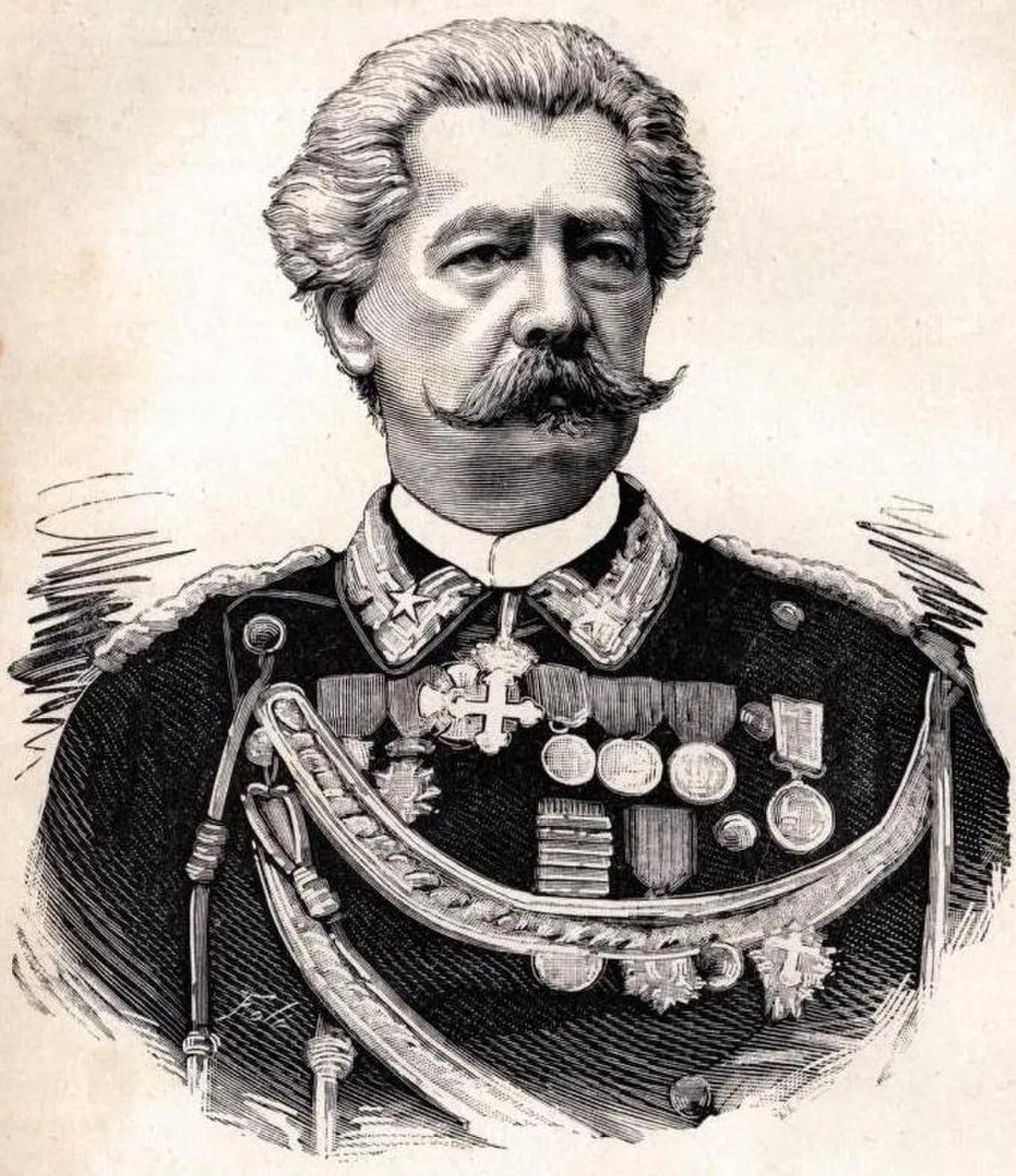 Porträt von Gustavo Mazè de la Roche (1824–1886) – Gedenkseite