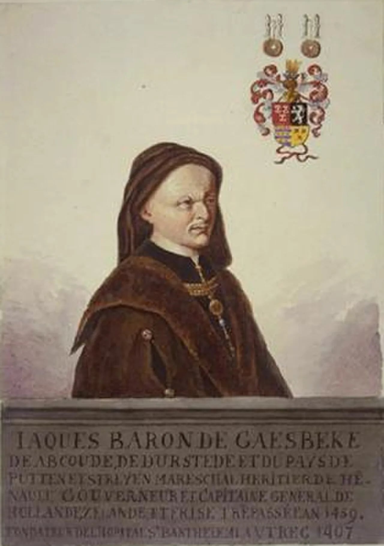 Portrait of Jacob Gaasbeek (1390–1459) – memorial page