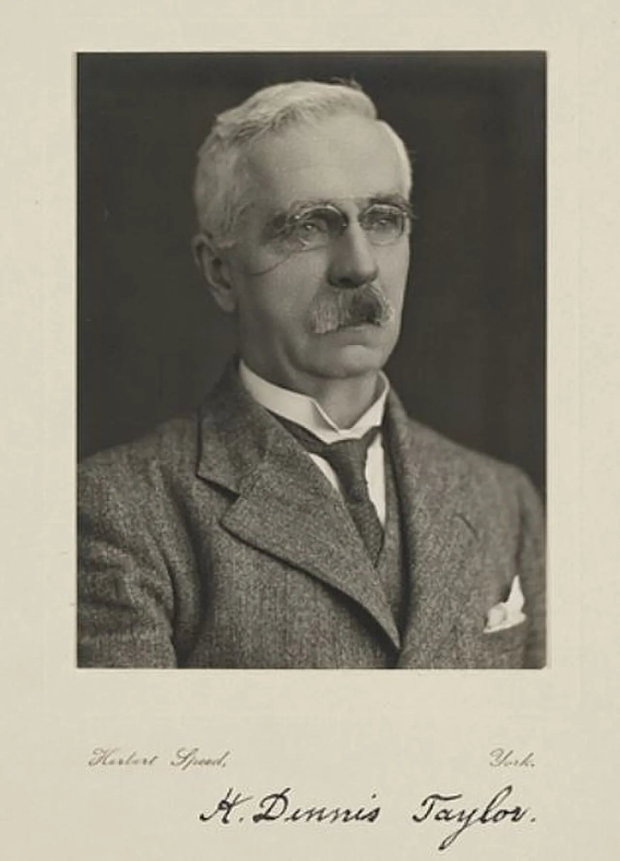 Porträt von Harold Dennis Taylor (1862–1943) – Gedenkseite