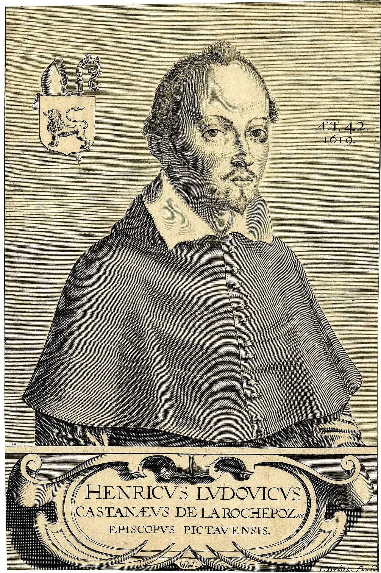 Porträt von Henri-Louis de Chasteigner de la Rocheposay (1577–1651) – Gedenkseite