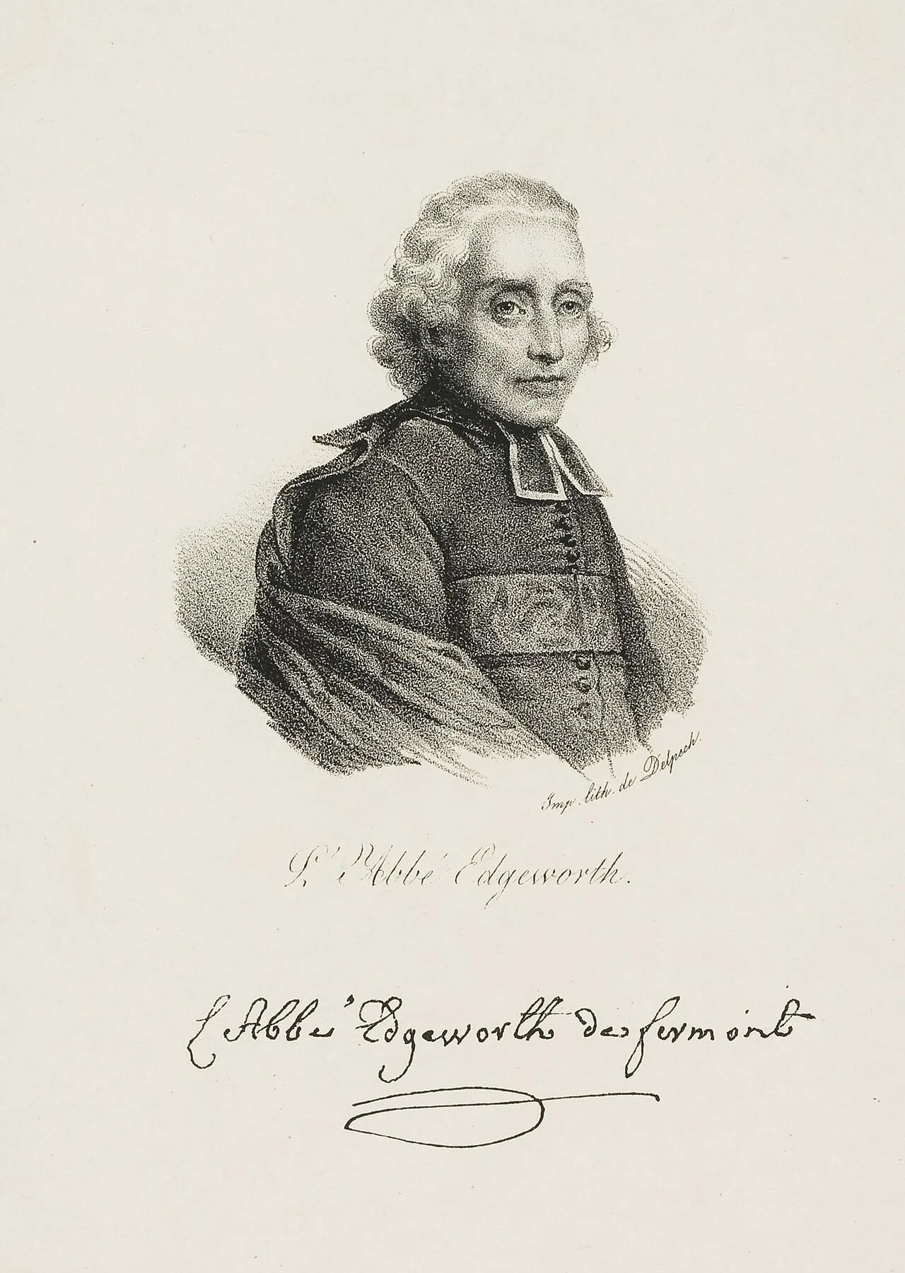 Porträt von Henry Essex Edgeworth (1745–1807) – Gedenkseite