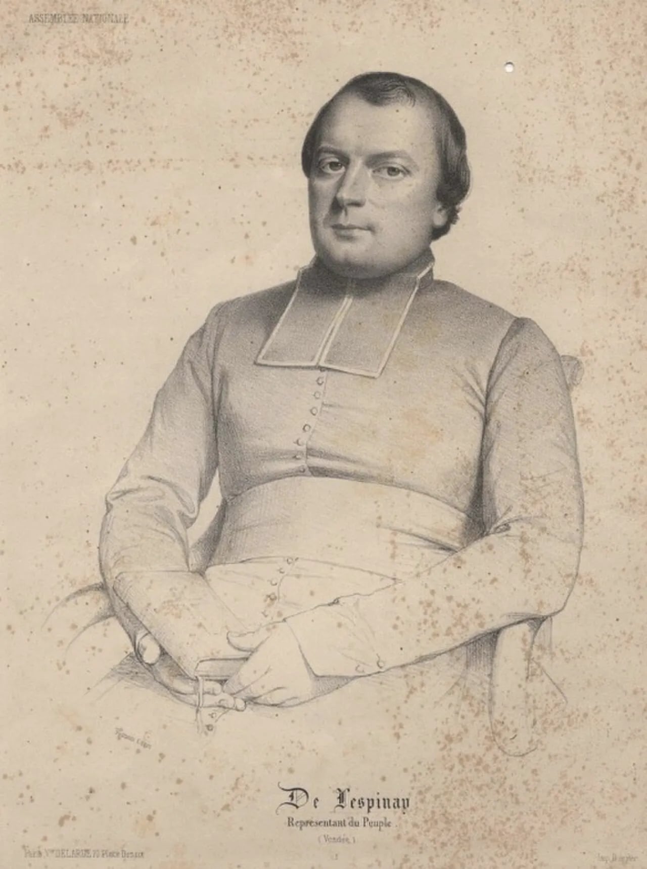 Porträt von Henri Victor de L'Espinay (1808–1878) – Gedenkseite