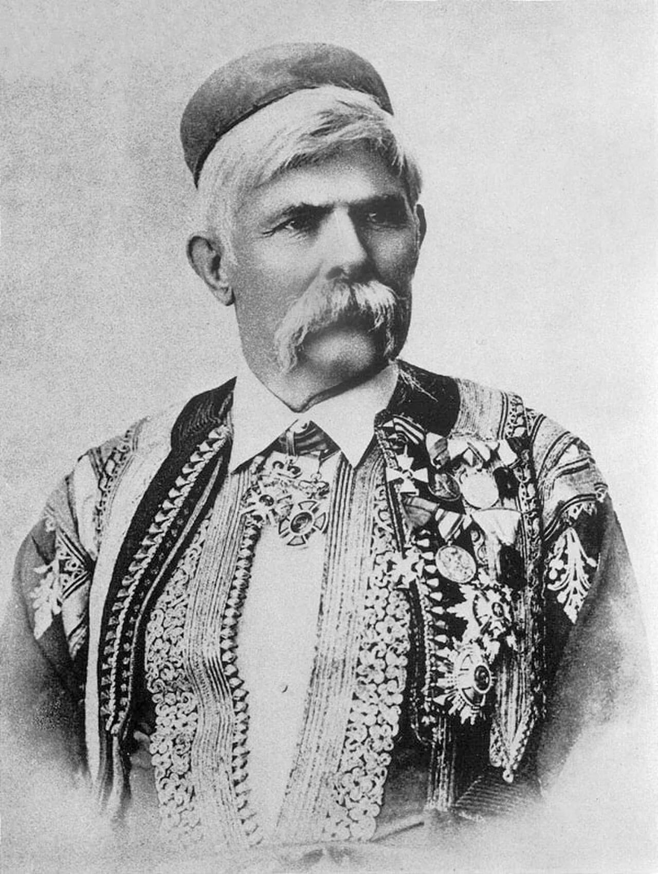 Porträt von Marko Miljanov (1833–1901) – Gedenkseite