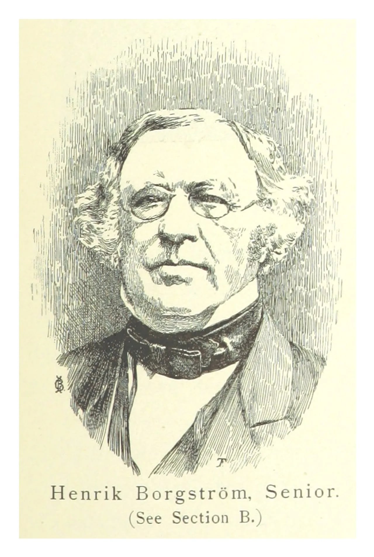 Porträt von Henrik Borgström (1799–1883) – Gedenkseite