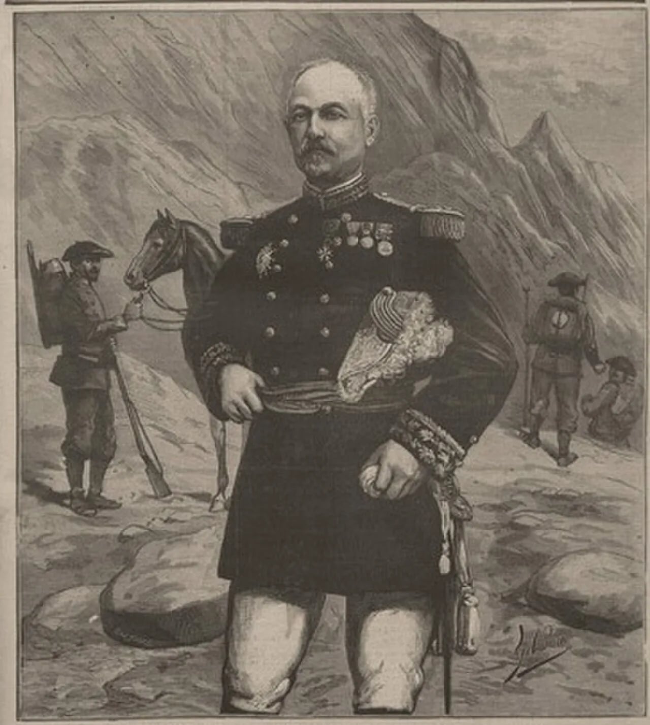 Porträt von Henry Berge (1828–1926) – Gedenkseite