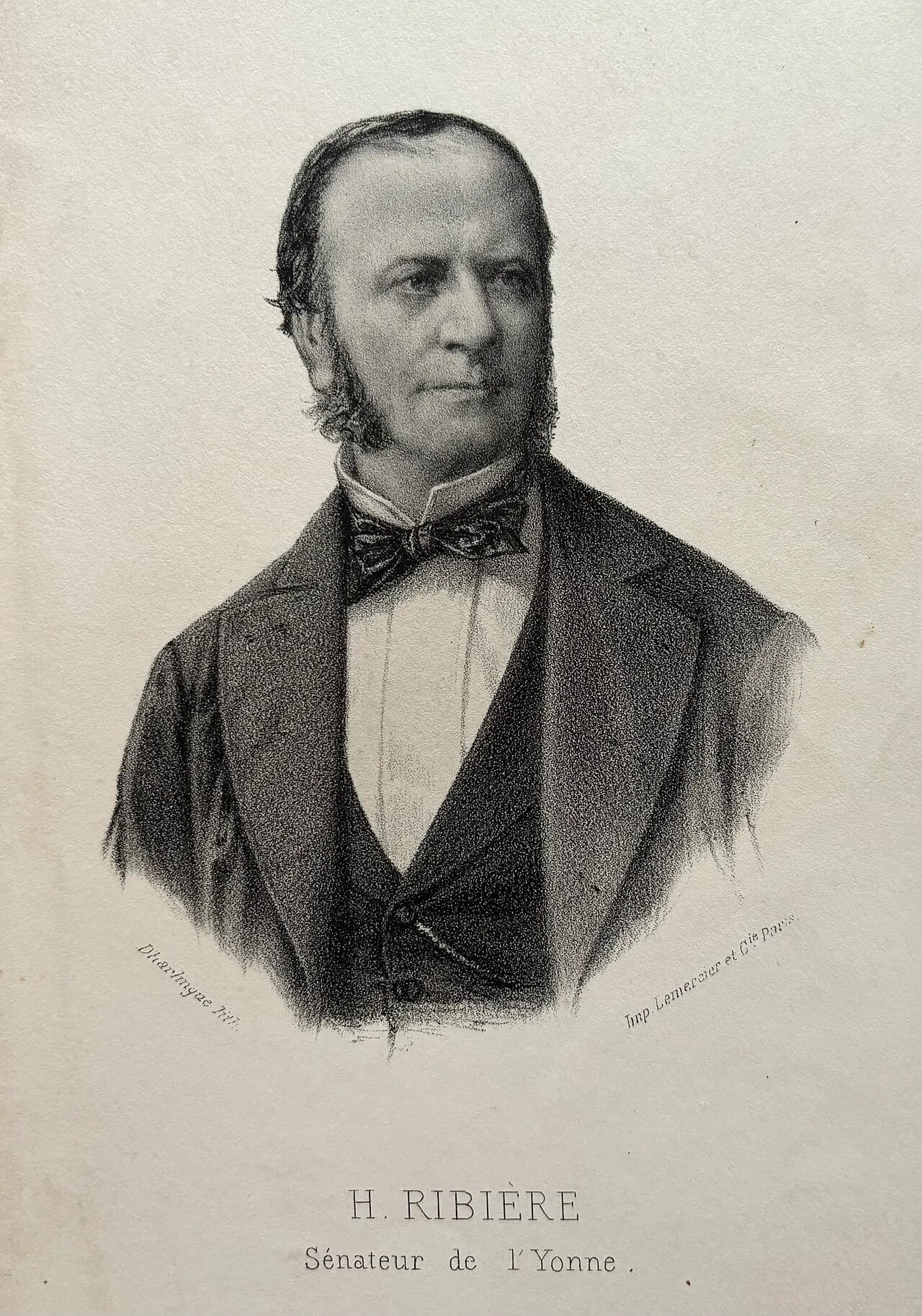 Portrait of Hippolyte Ribière (1822–1885) – memorial page