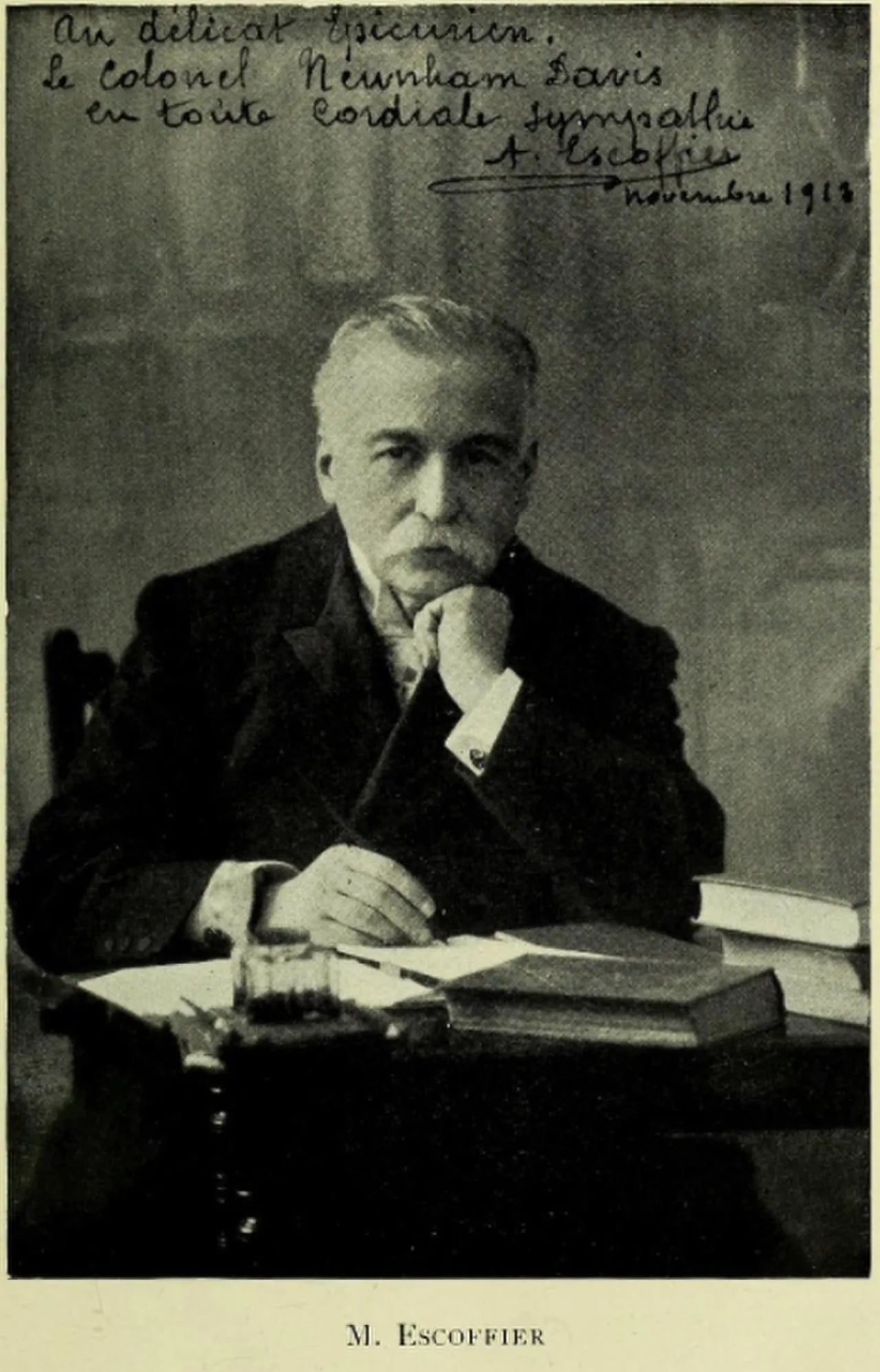 Porträt von Auguste Escoffier (1846–1935) – Gedenkseite