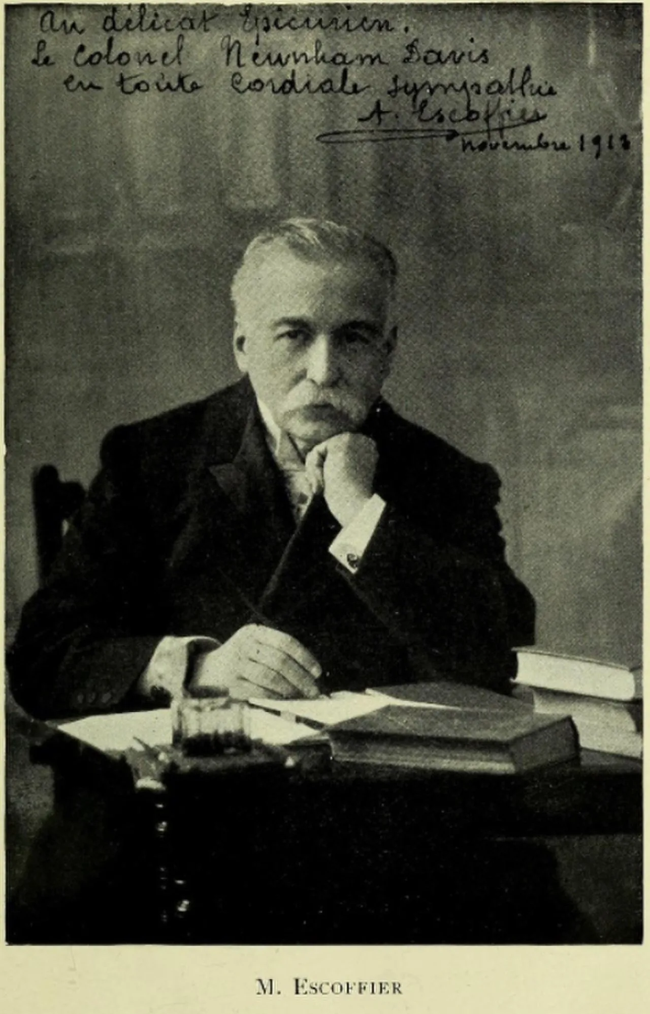 Porträt von Auguste Escoffier (1846–1935) – Gedenkseite