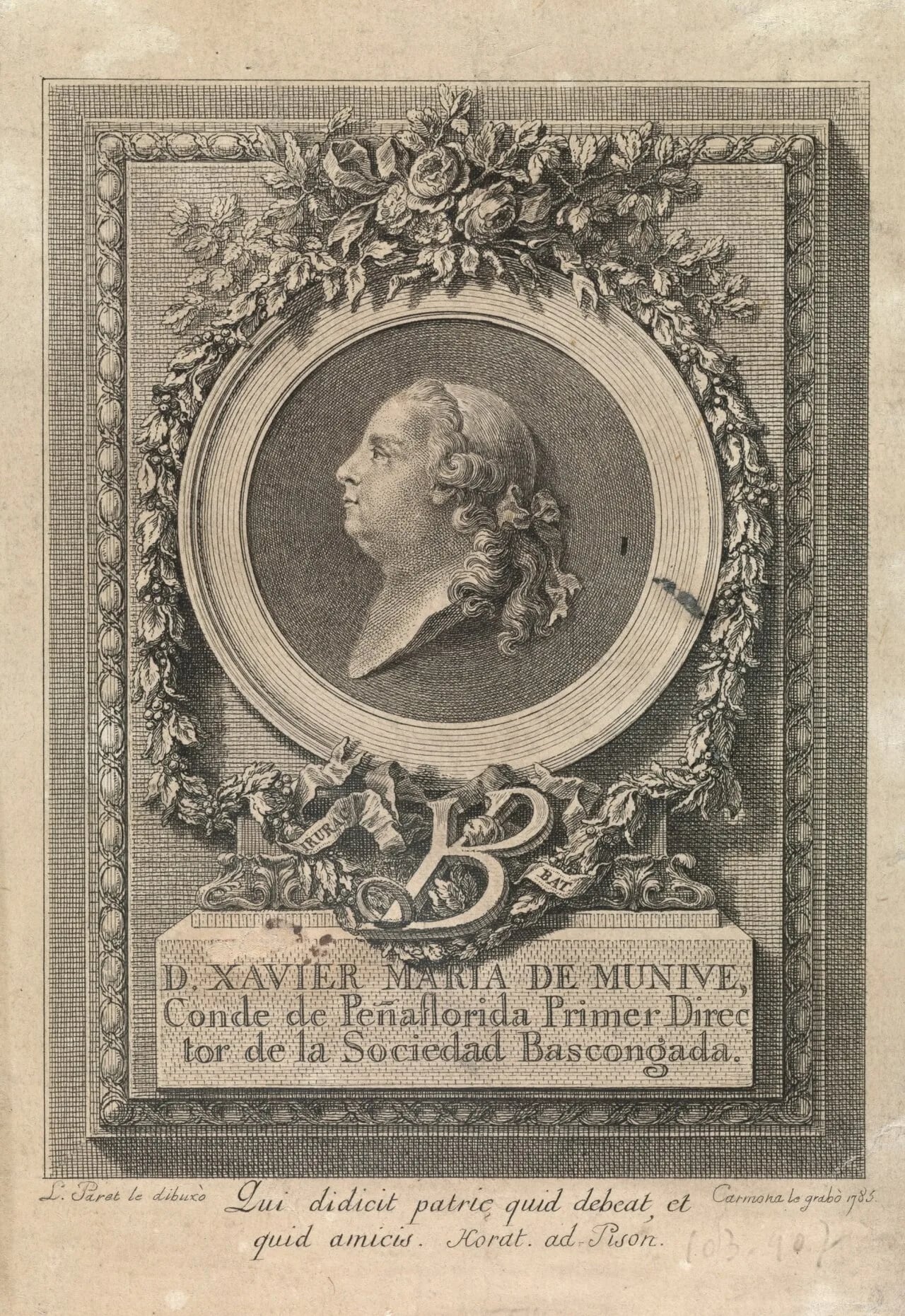 Portrait of Xavier María de Munibe e Idiáquez (1729–1785) – memorial page