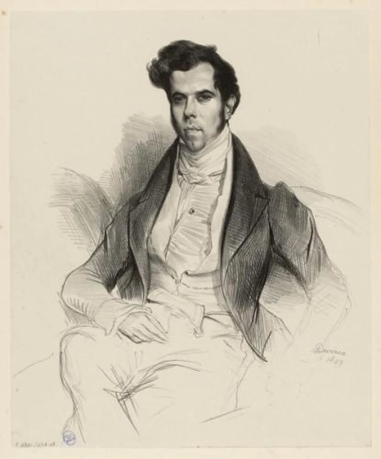 Porträt von Horace Émile Say (1794–1860) – Gedenkseite