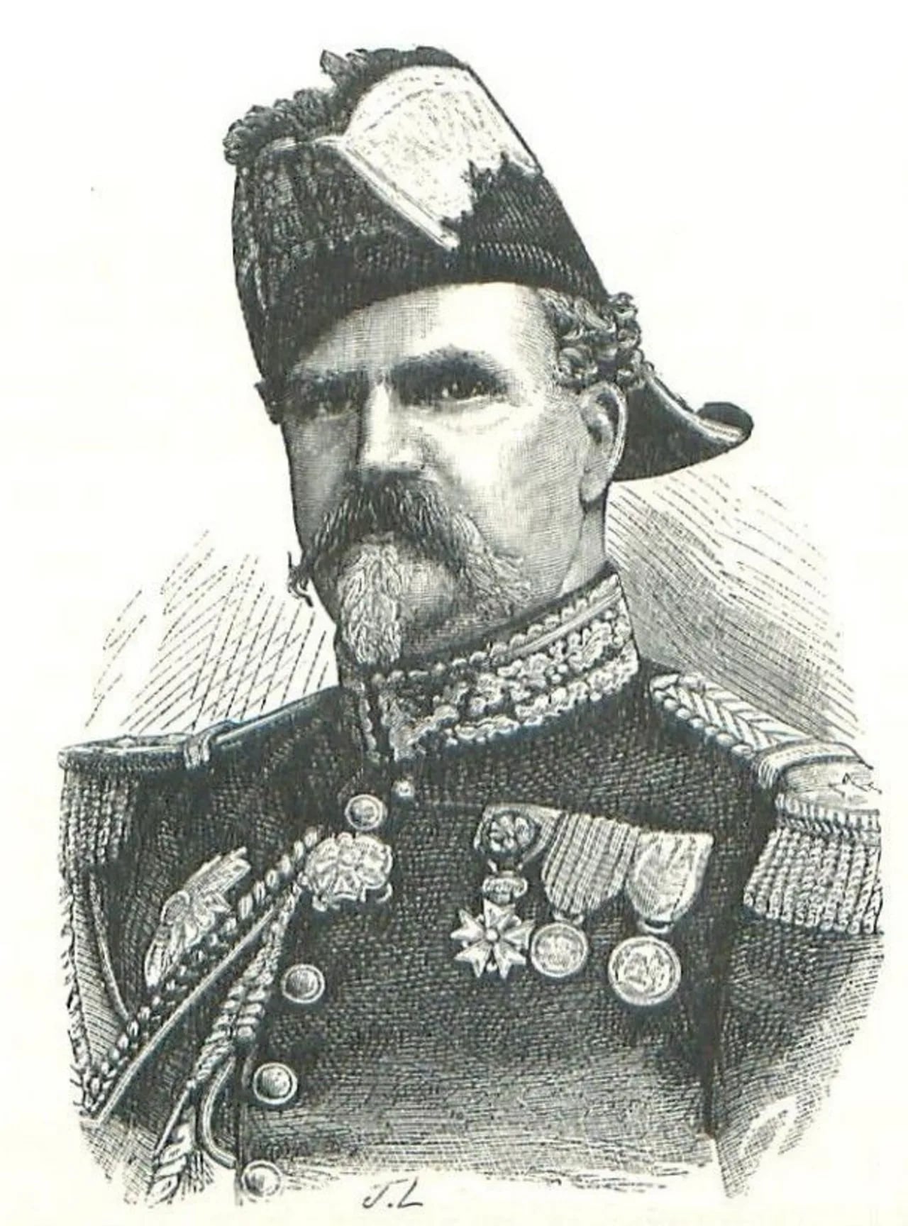 Porträt von Hubert Rohault de Fleury (1779–1866) – Gedenkseite