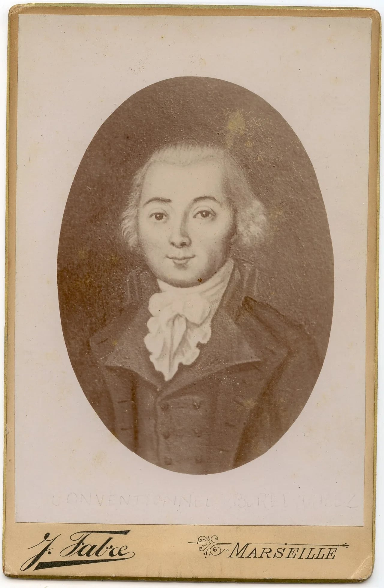 Porträt von Hyacinthe-Marcelin Borel du Bez (1756–1796) – Gedenkseite