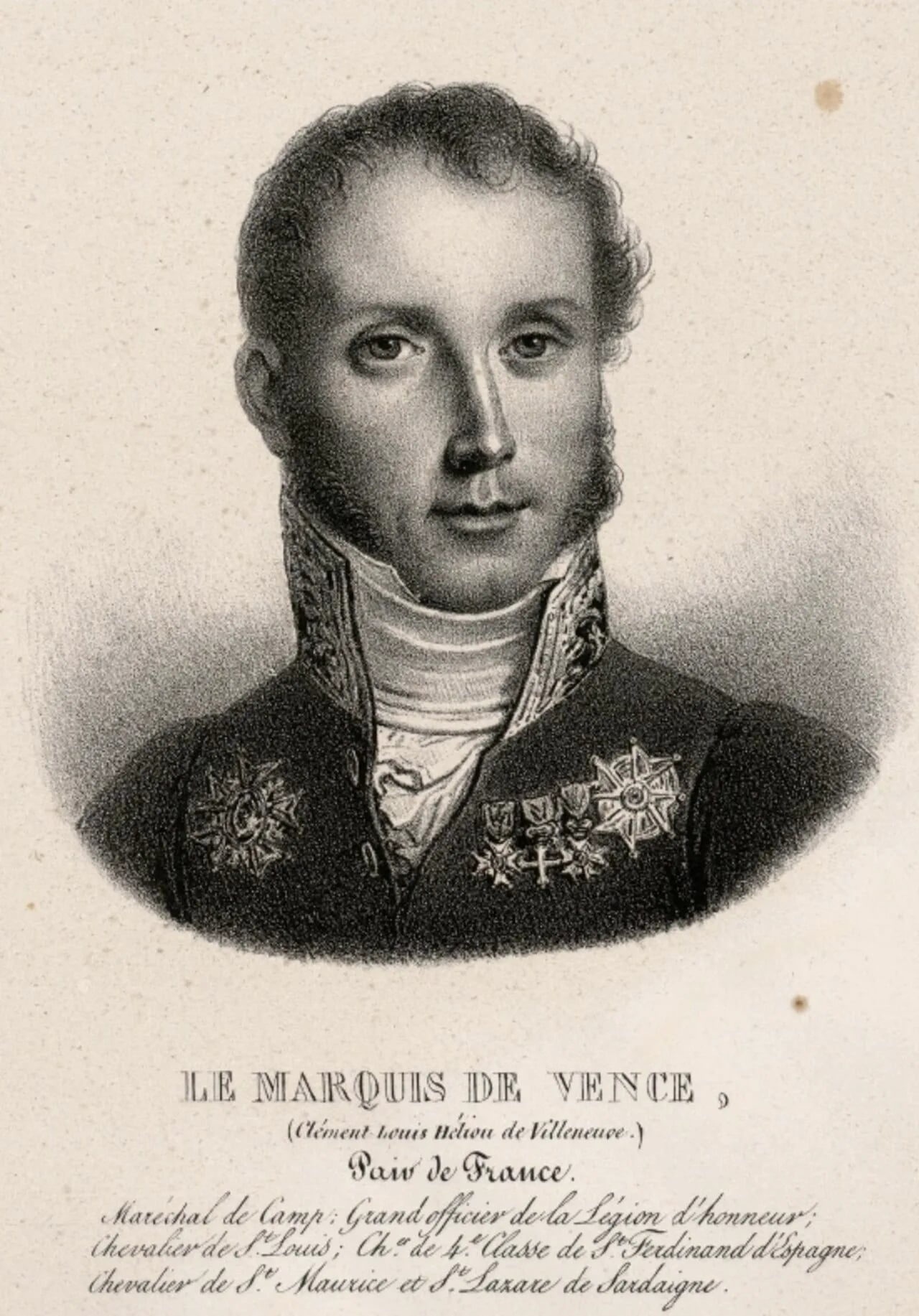 Portrait of Hélion de Villeneuve-Vence (1783–1834) – memorial page
