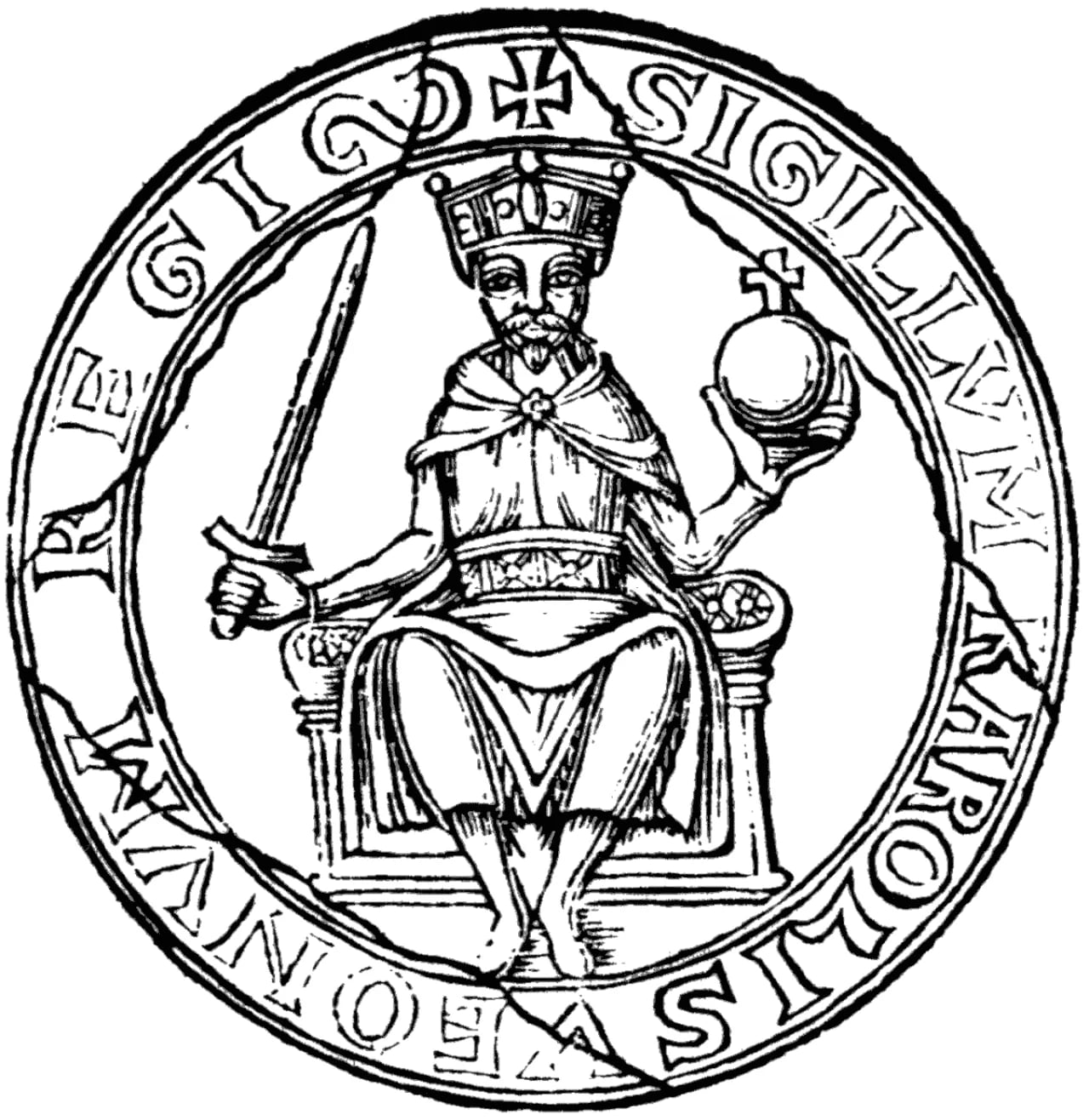 Porträt von Karl VII. (1130–1167) – Gedenkseite