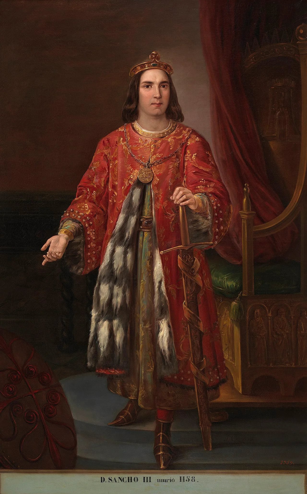 Porträt von Sancho III. (1134–1158) – Gedenkseite