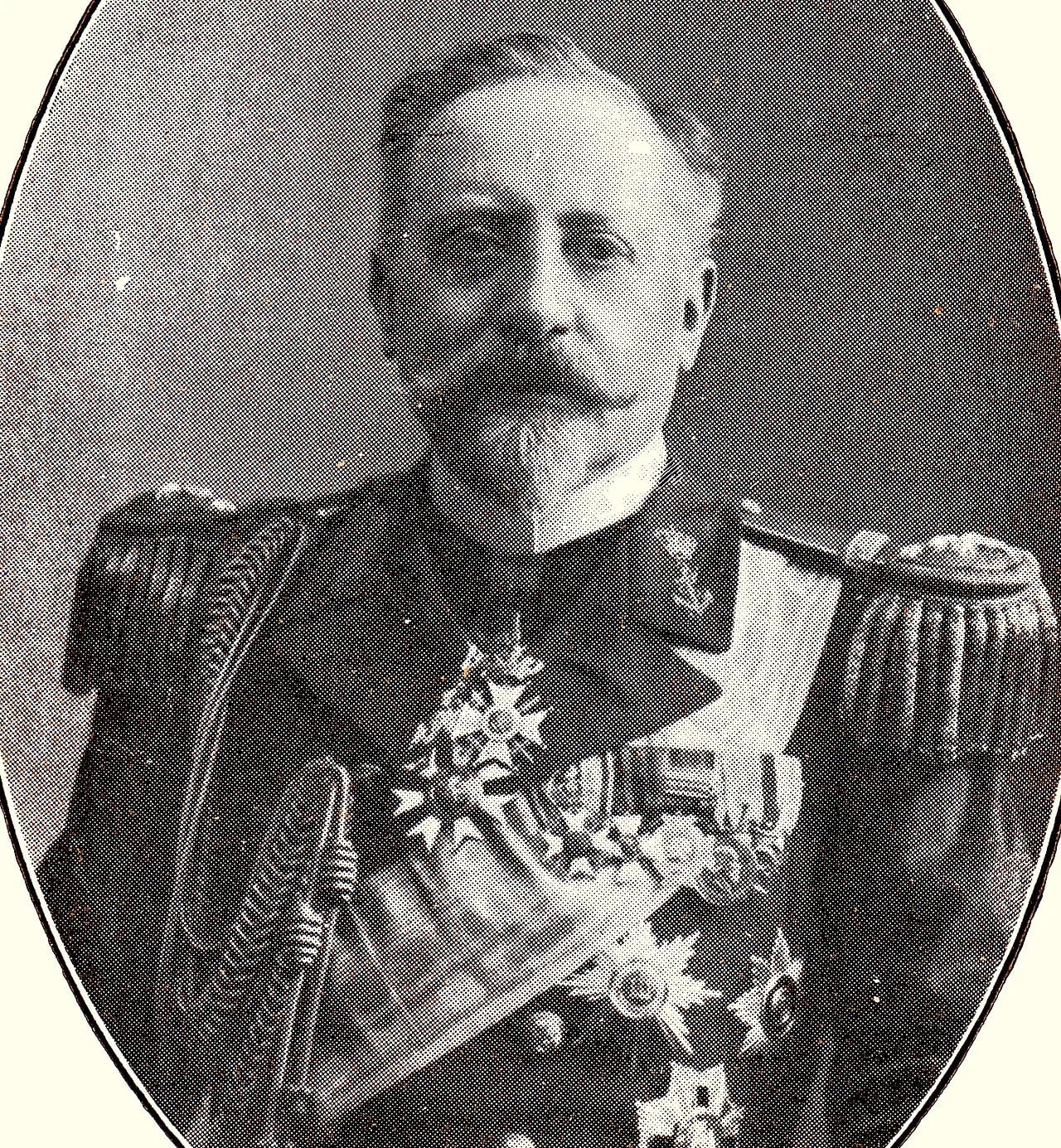Porträt von Jacques Henri Leonard Jean Sweerts de Landas Wyborgh (1851–1912) – Gedenkseite