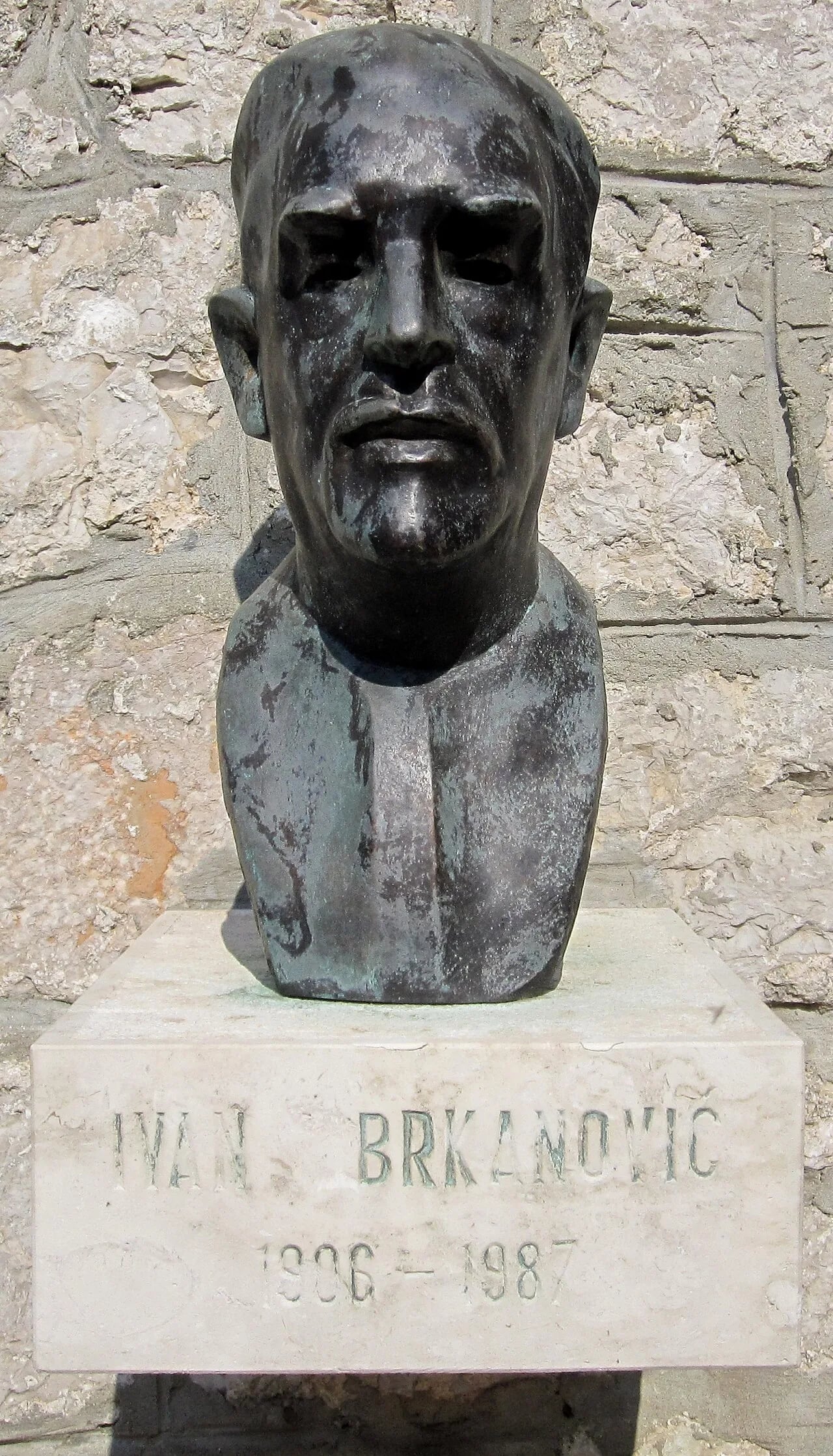 Porträt von Ivan Brkanović (1906–1987) – Gedenkseite