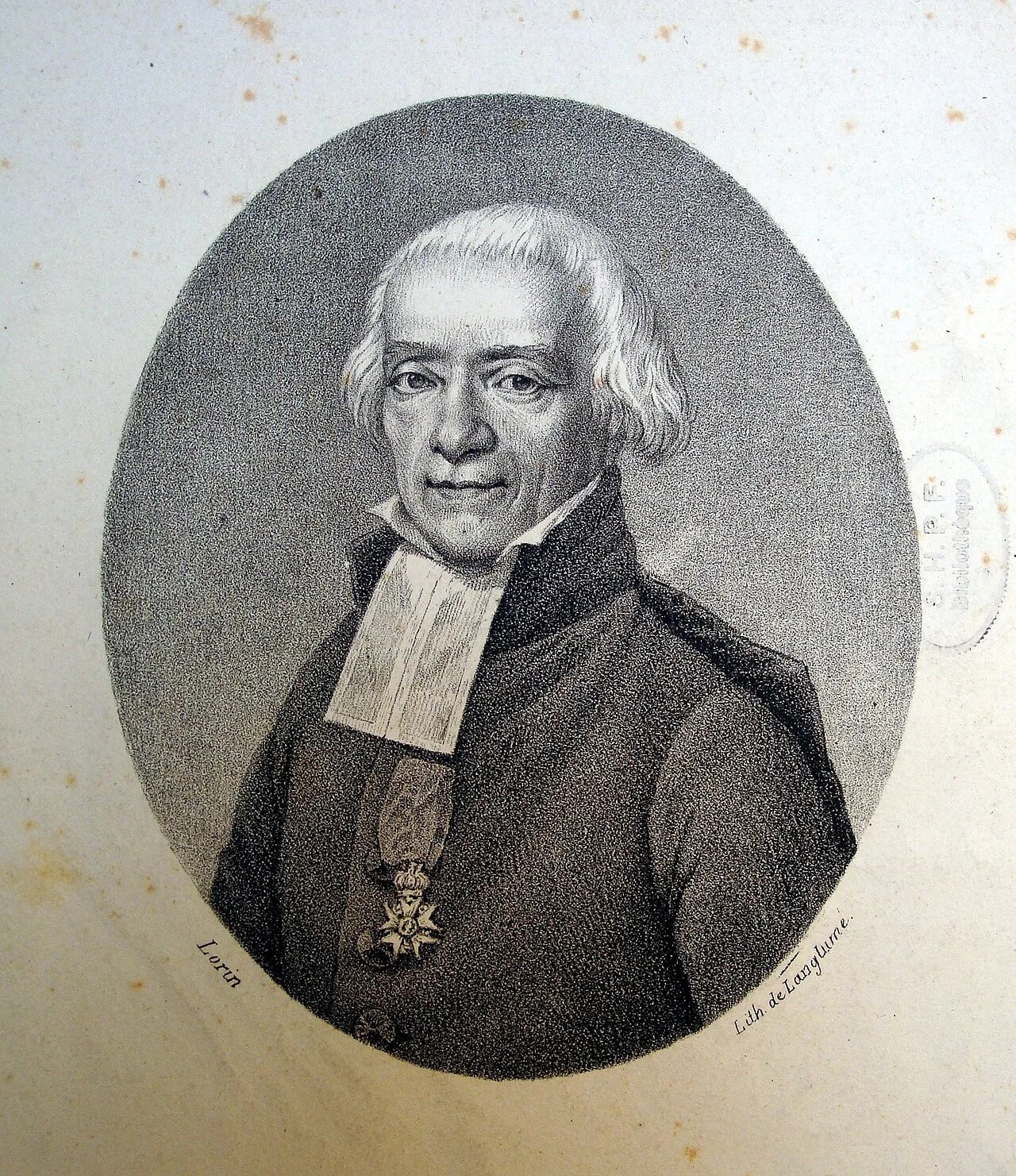 Porträt von Jacques Antoine Rabaut-Pommier (1744–1820) – Gedenkseite