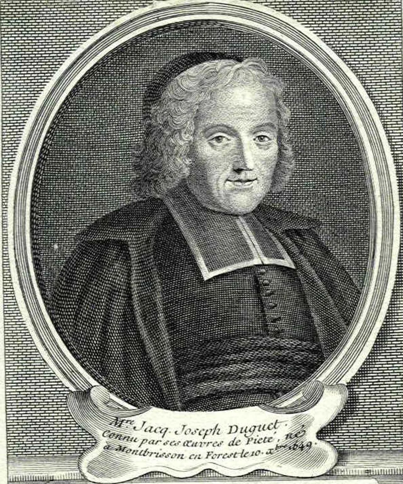 Porträt von Jacques Joseph Duguet (1649–1733) – Gedenkseite