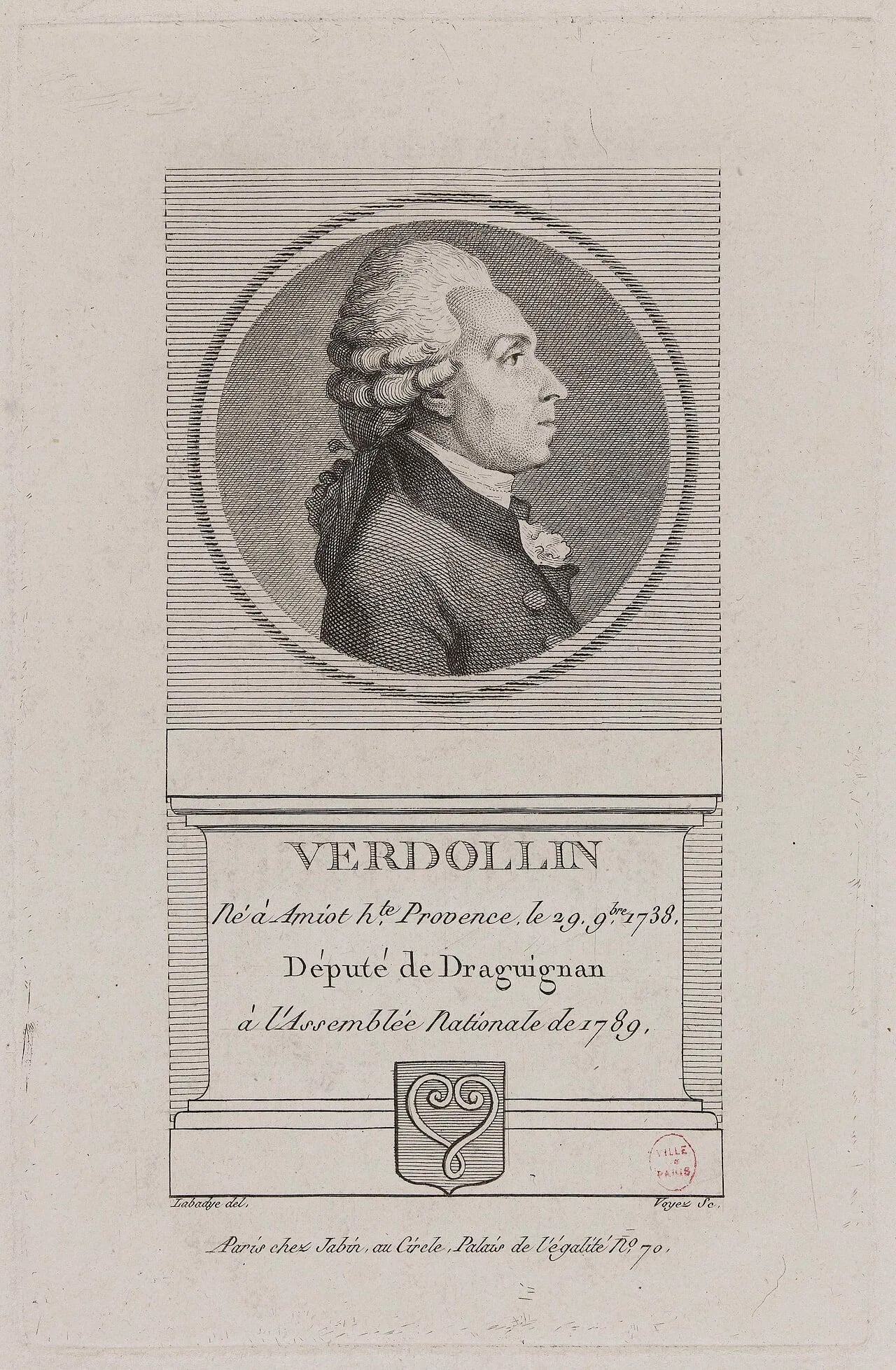 Portrait of Jacques Verdollin (1738–1793) – memorial page
