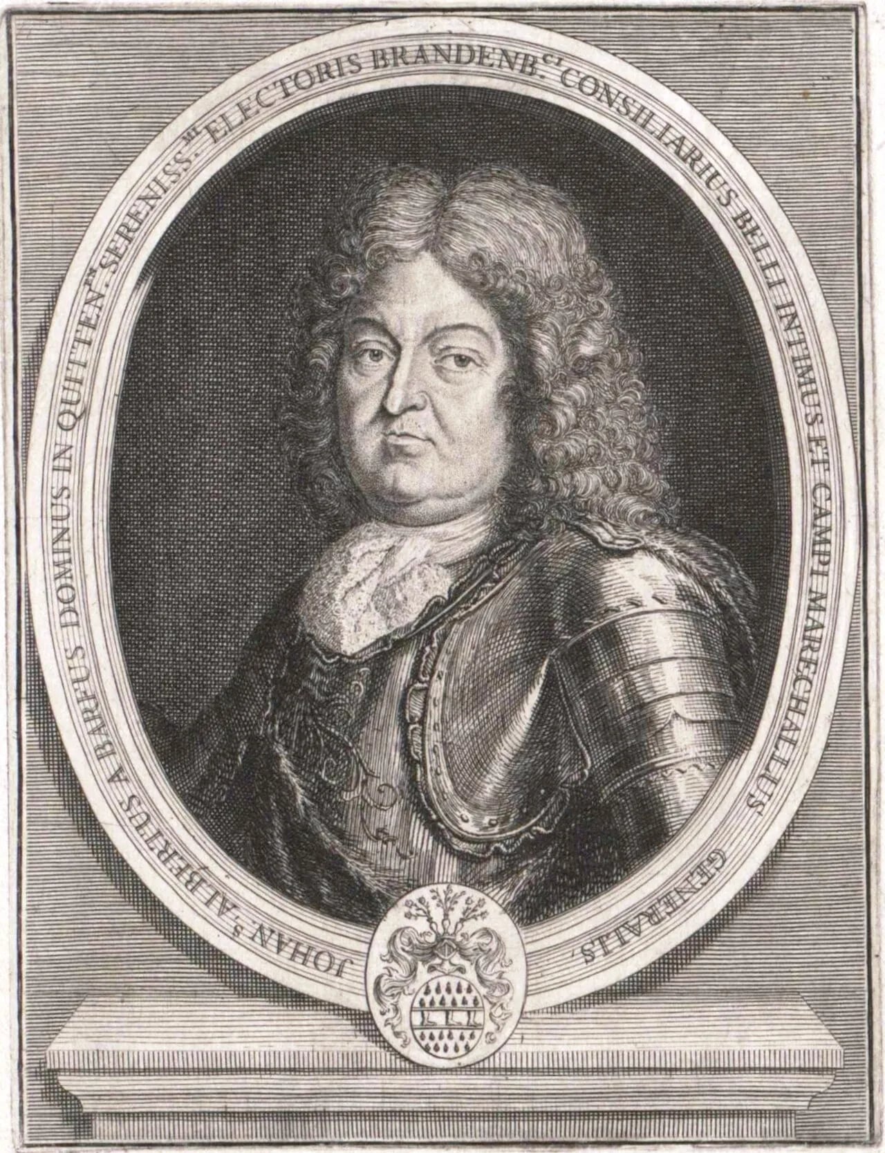 Porträt von Hans Albrecht von Barfus (1635–1704) – Gedenkseite