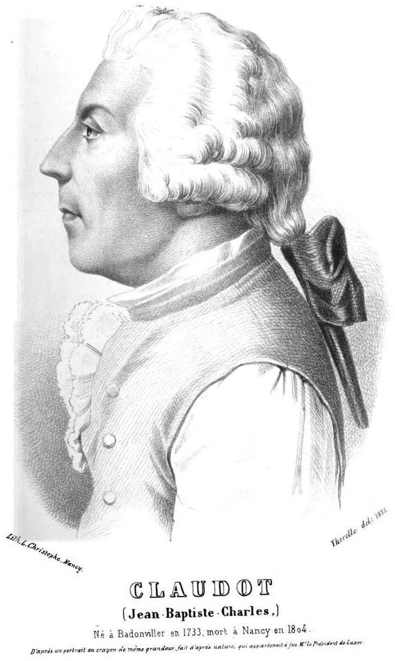 Portrait of Jean-Baptiste-Charles Claudot (1733–1805) – memorial page
