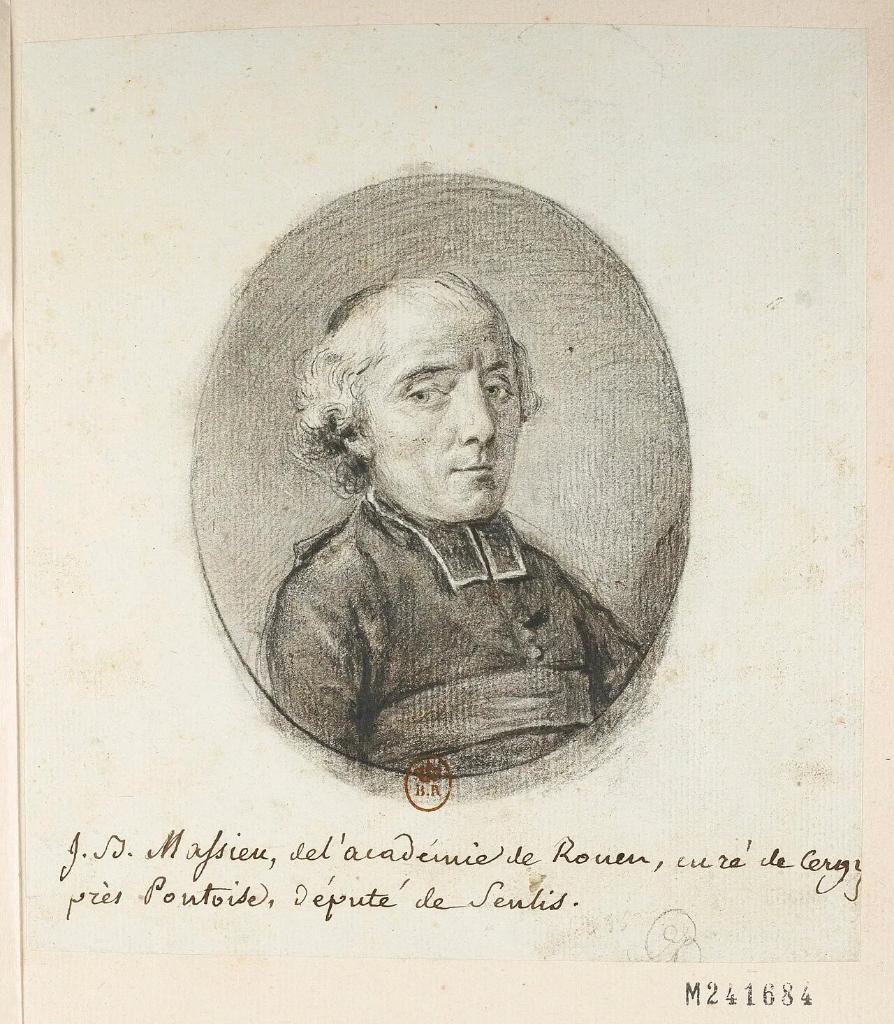 Porträt von Jean-Baptiste Massieu (1743–1818) – Gedenkseite