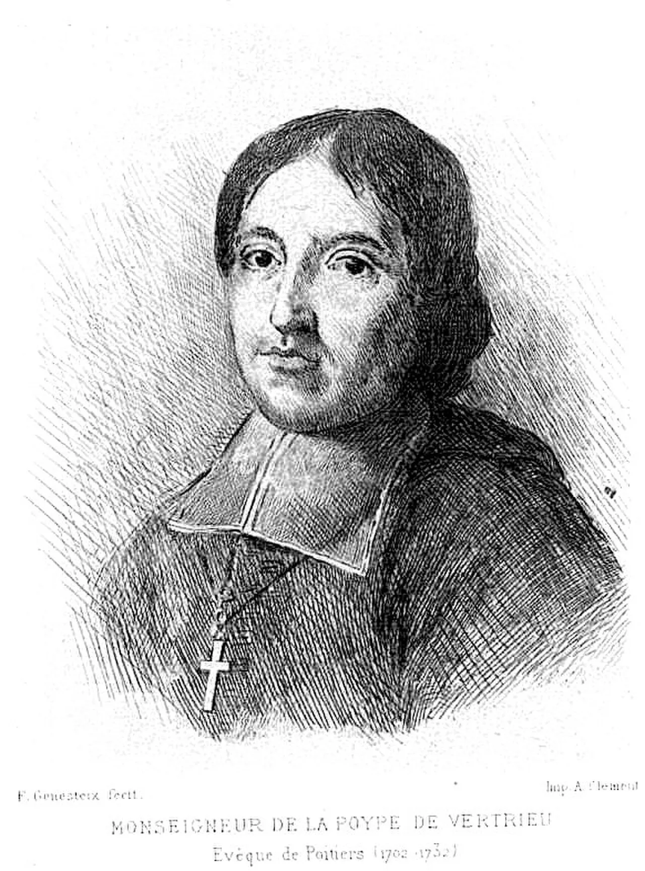 Porträt von Jean-Claude La Poype de Vertrieu (1655–1732) – Gedenkseite