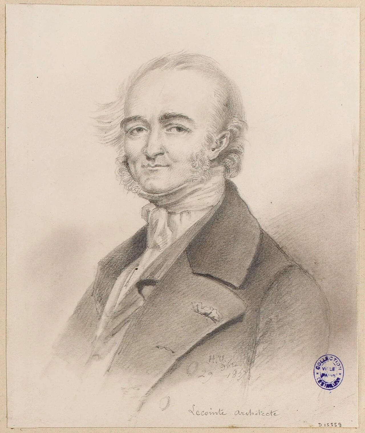 Porträt von Jean François Joseph Lecointe (1783–1858) – Gedenkseite