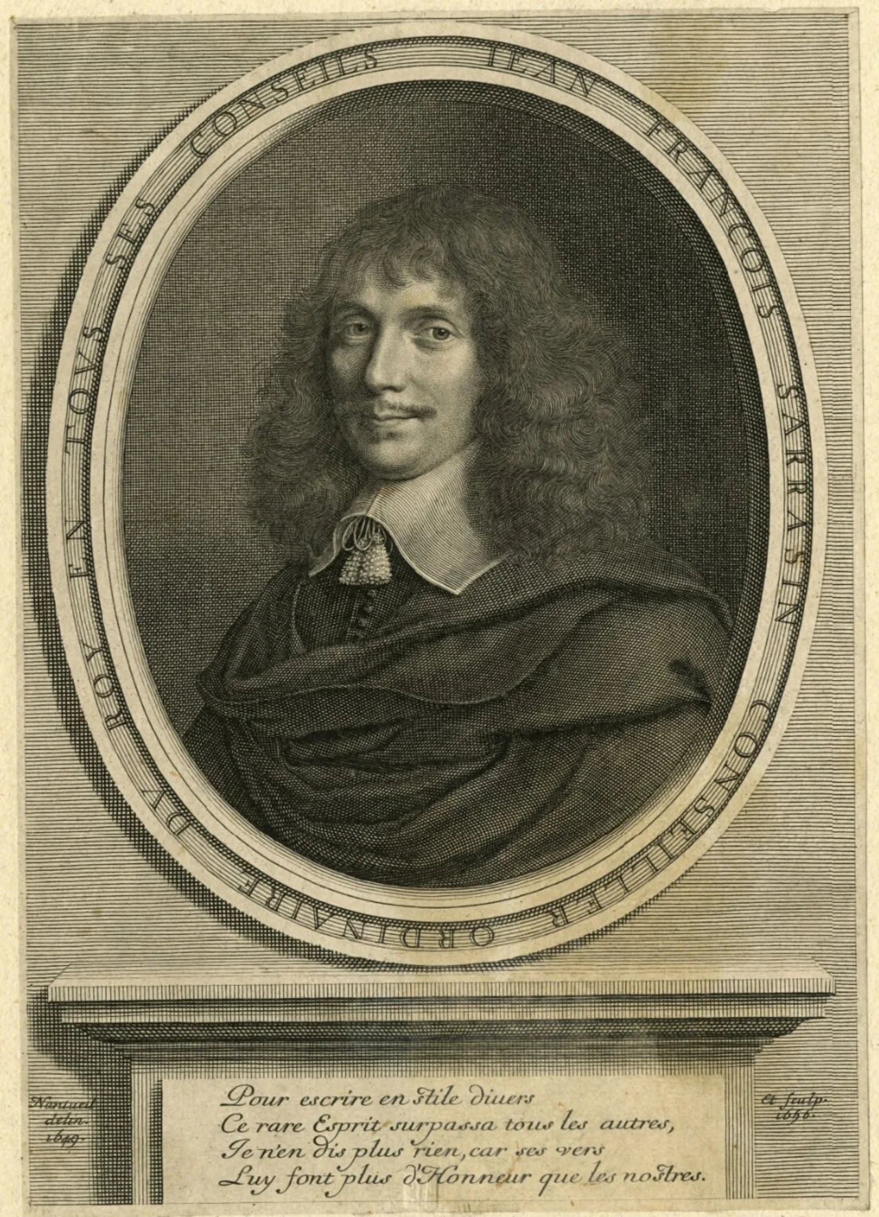 Porträt von Jean François Sarrazin (1614–1654) – Gedenkseite