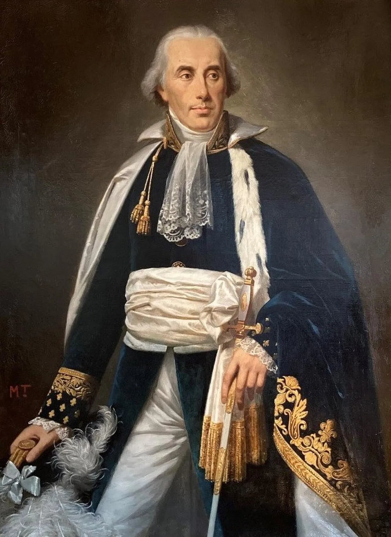 Porträt von Louis-Gabriel-Ambroise de Bonald (1754–1840) – Gedenkseite