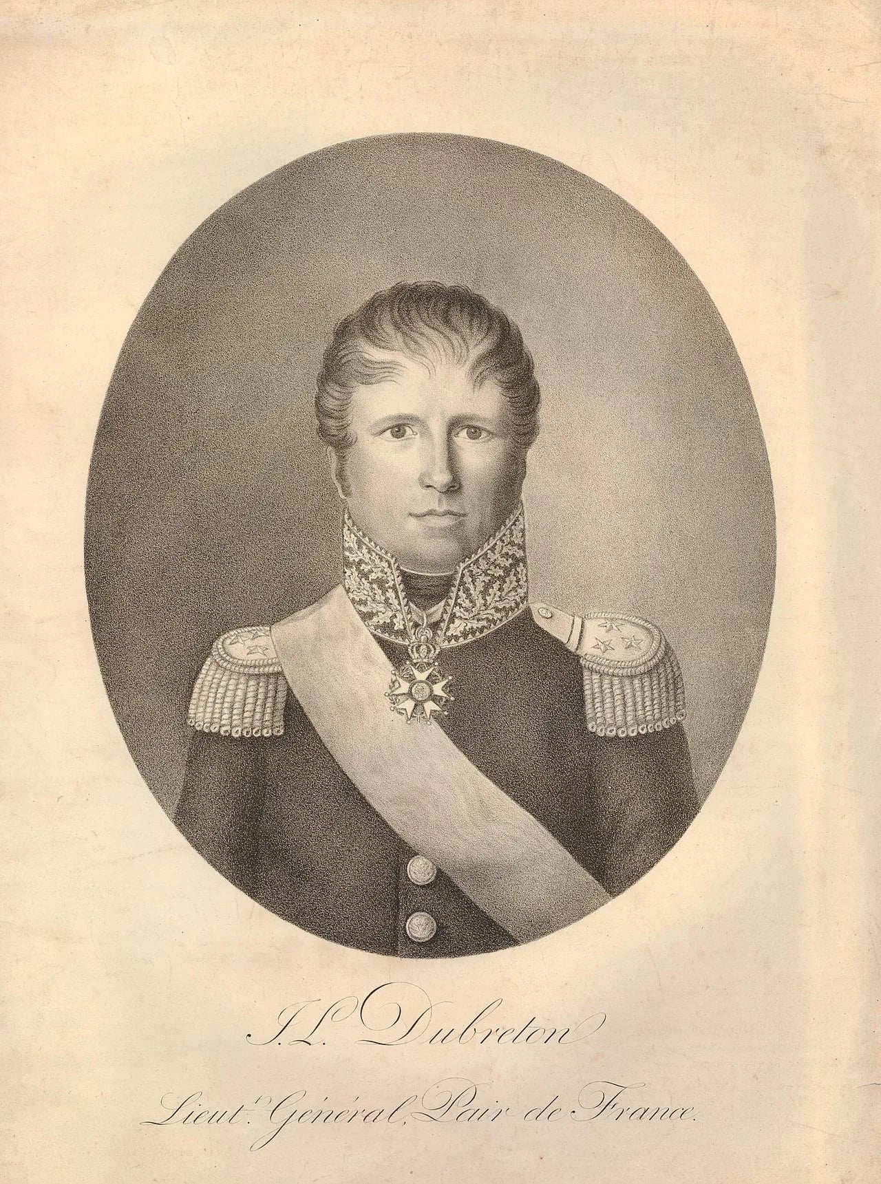 Porträt von Jean-Louis Dubreton (1773–1855) – Gedenkseite