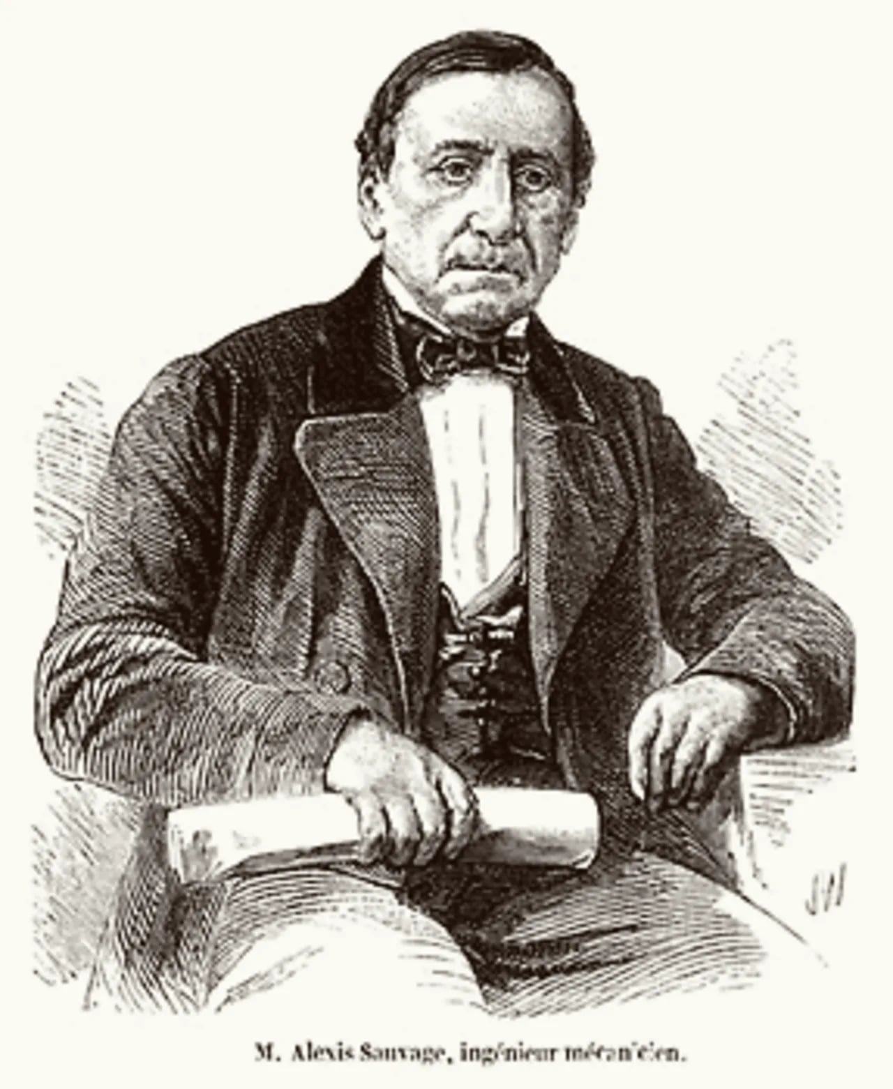 Porträt von Jean Augustin Alexis Sauvage (1791–1857) – Gedenkseite