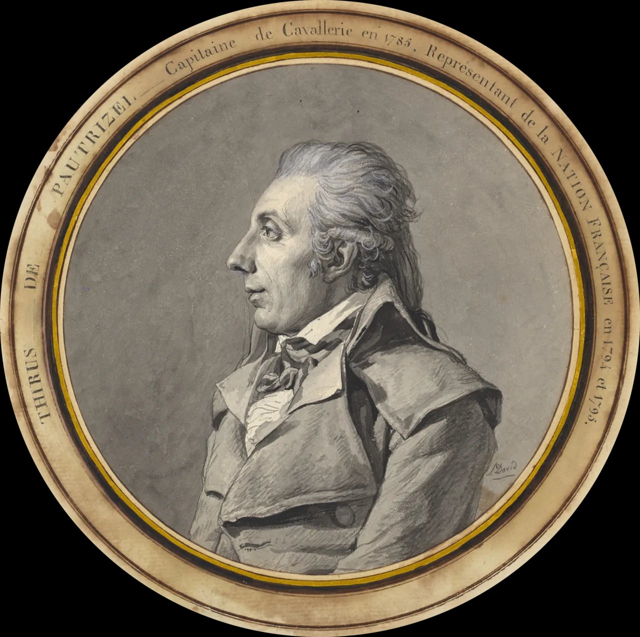 Porträt von Jean Baptiste Louis Thirus de Pautrizel (1754–1836) – Gedenkseite