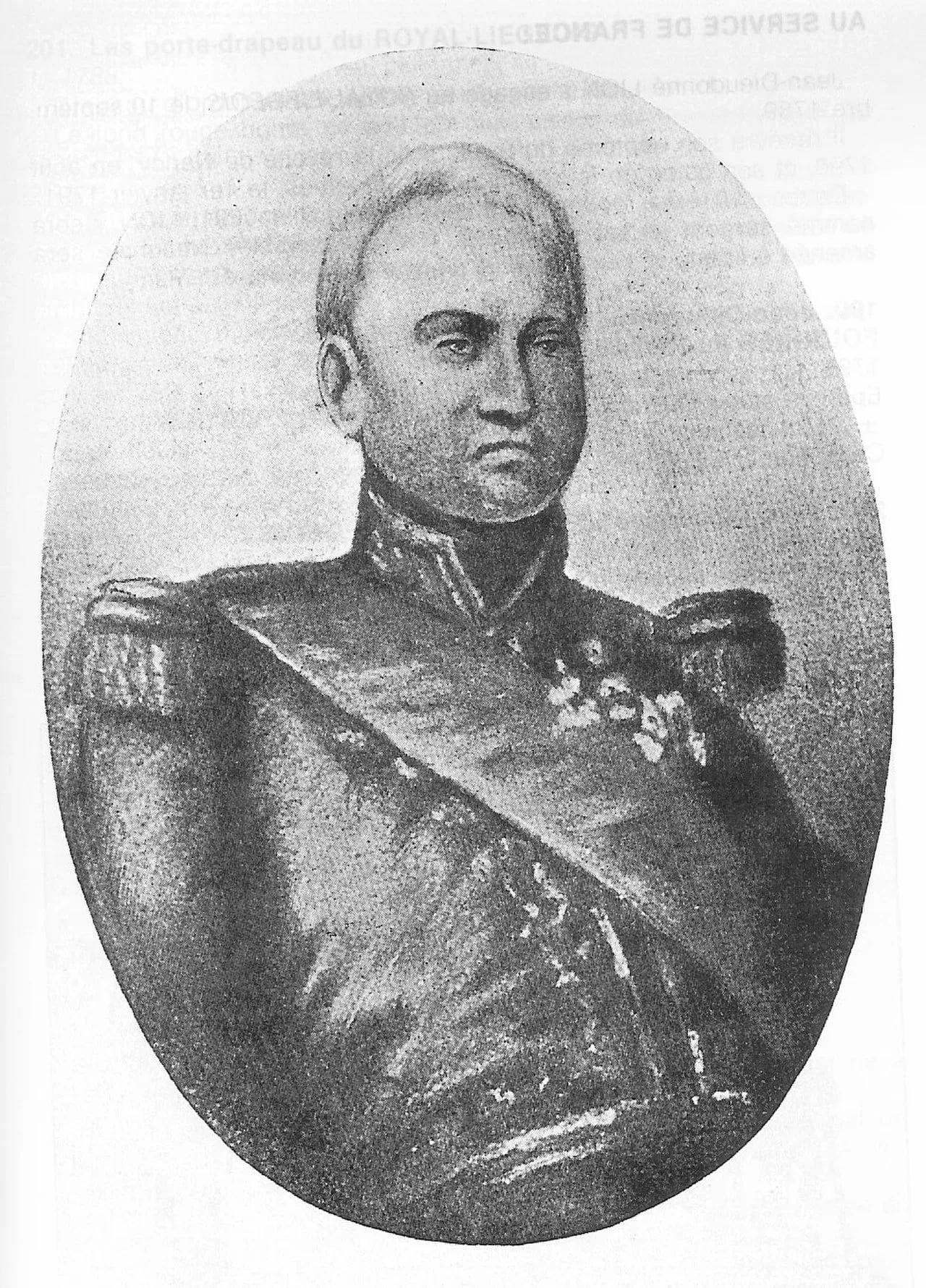 Porträt von Jean Dieudonné Lion (1771–1840) – Gedenkseite
