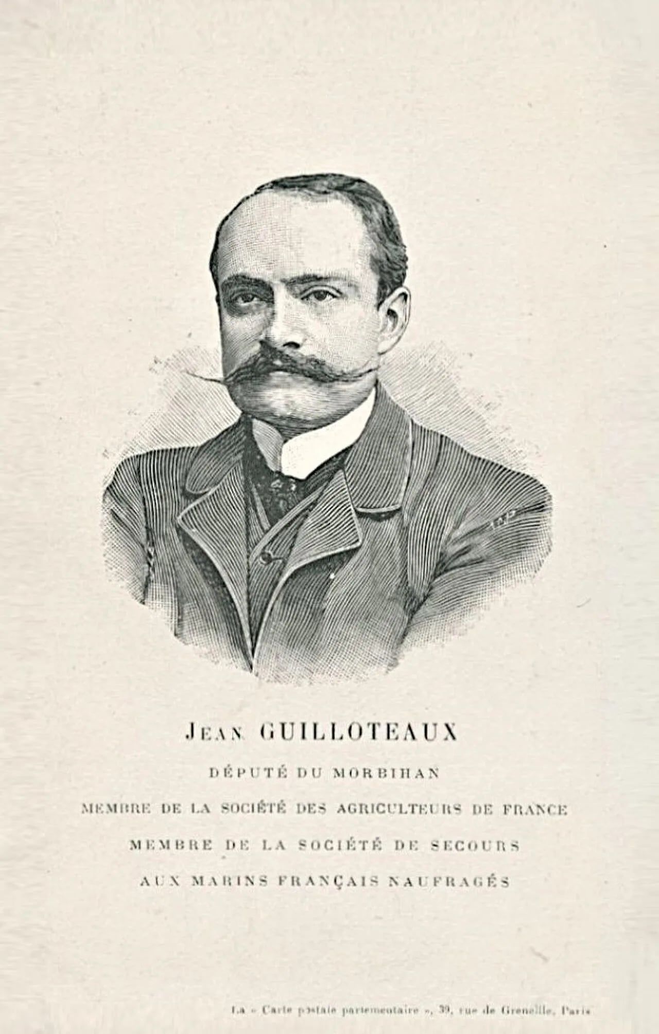 Porträt von Jean Guilloteaux (1865–1949) – Gedenkseite