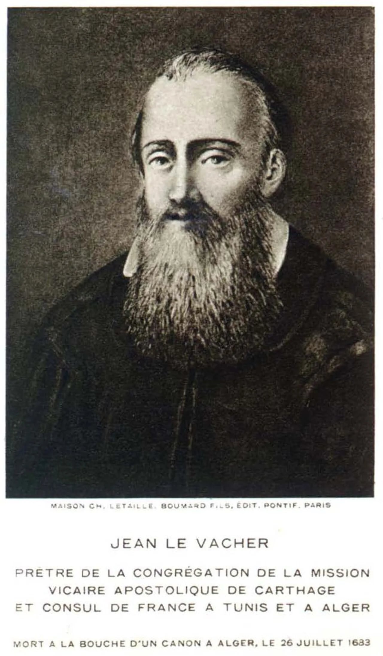 Porträt von Jean Le Vacher (1619–1683) – Gedenkseite