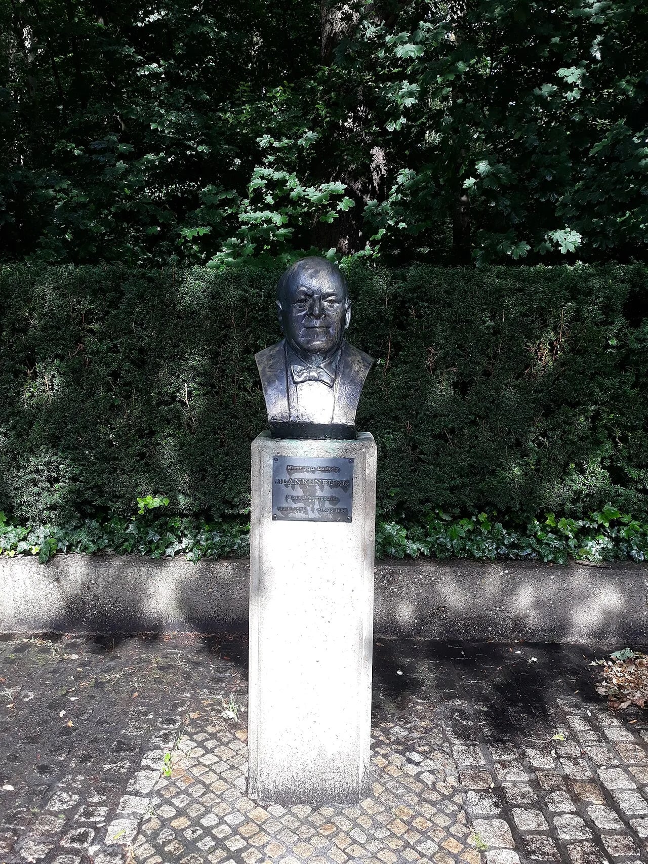 Porträt von Hermann Ludwig Blankenburg (1876–1956) – Gedenkseite