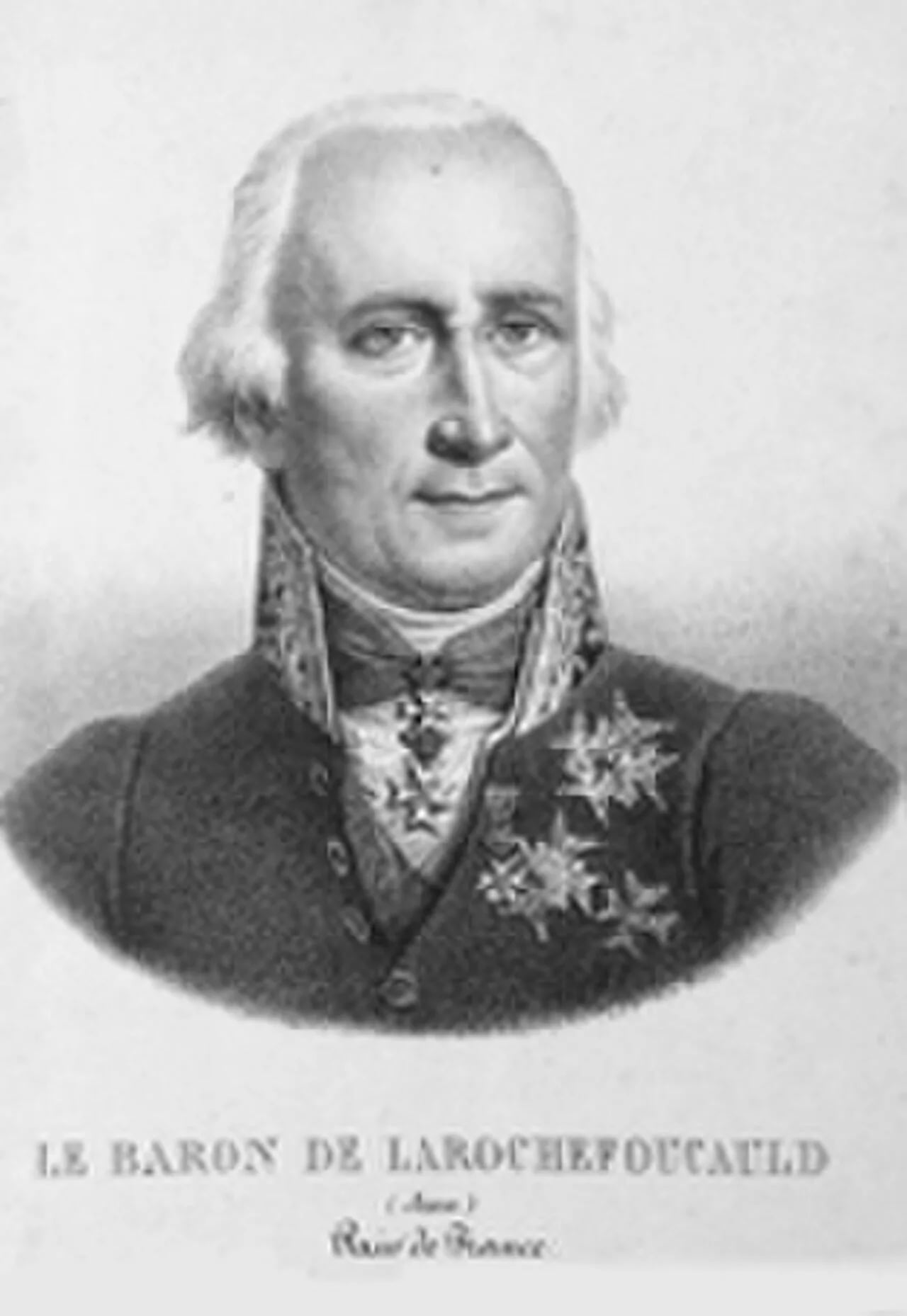 Porträt von Jean de La Rochefoucauld-Bayers (1757–1834) – Gedenkseite