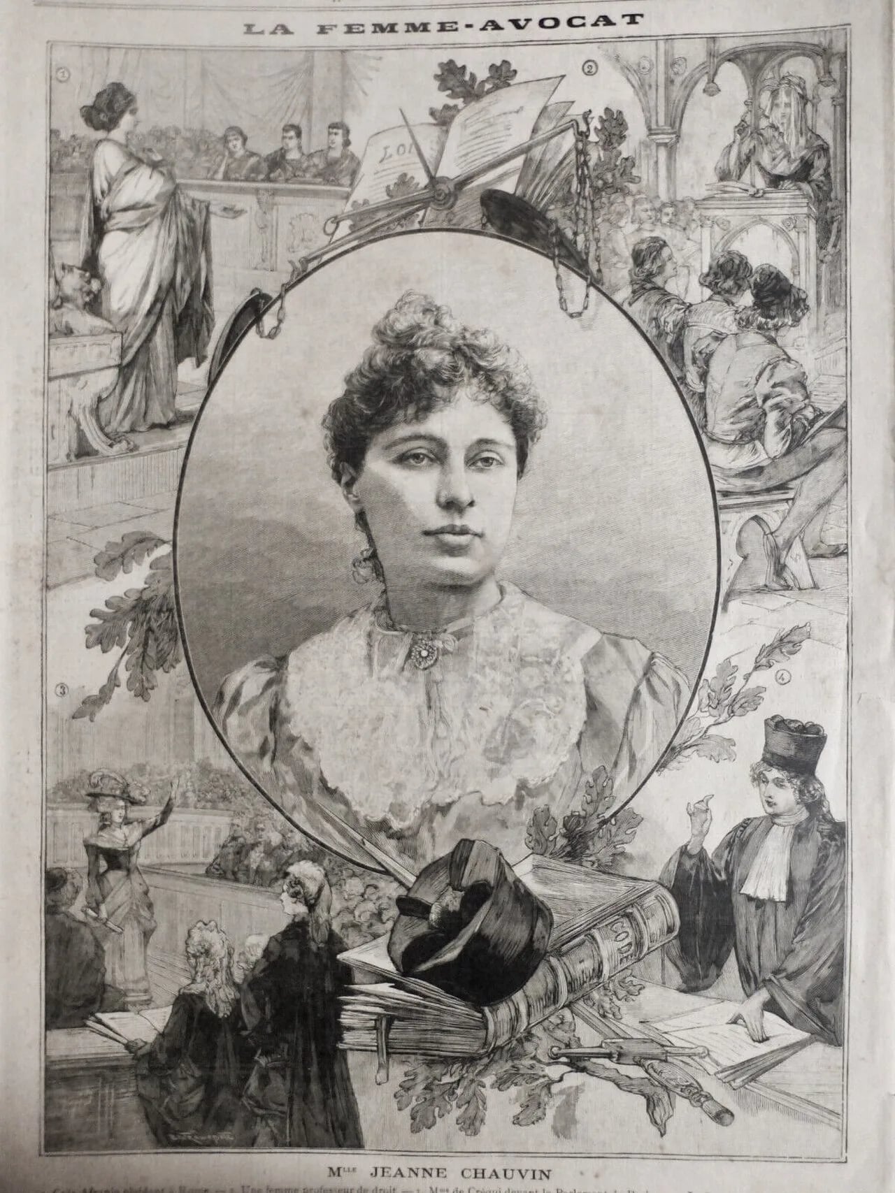Porträt von Jeanne Chauvin (1862–1926) – Gedenkseite